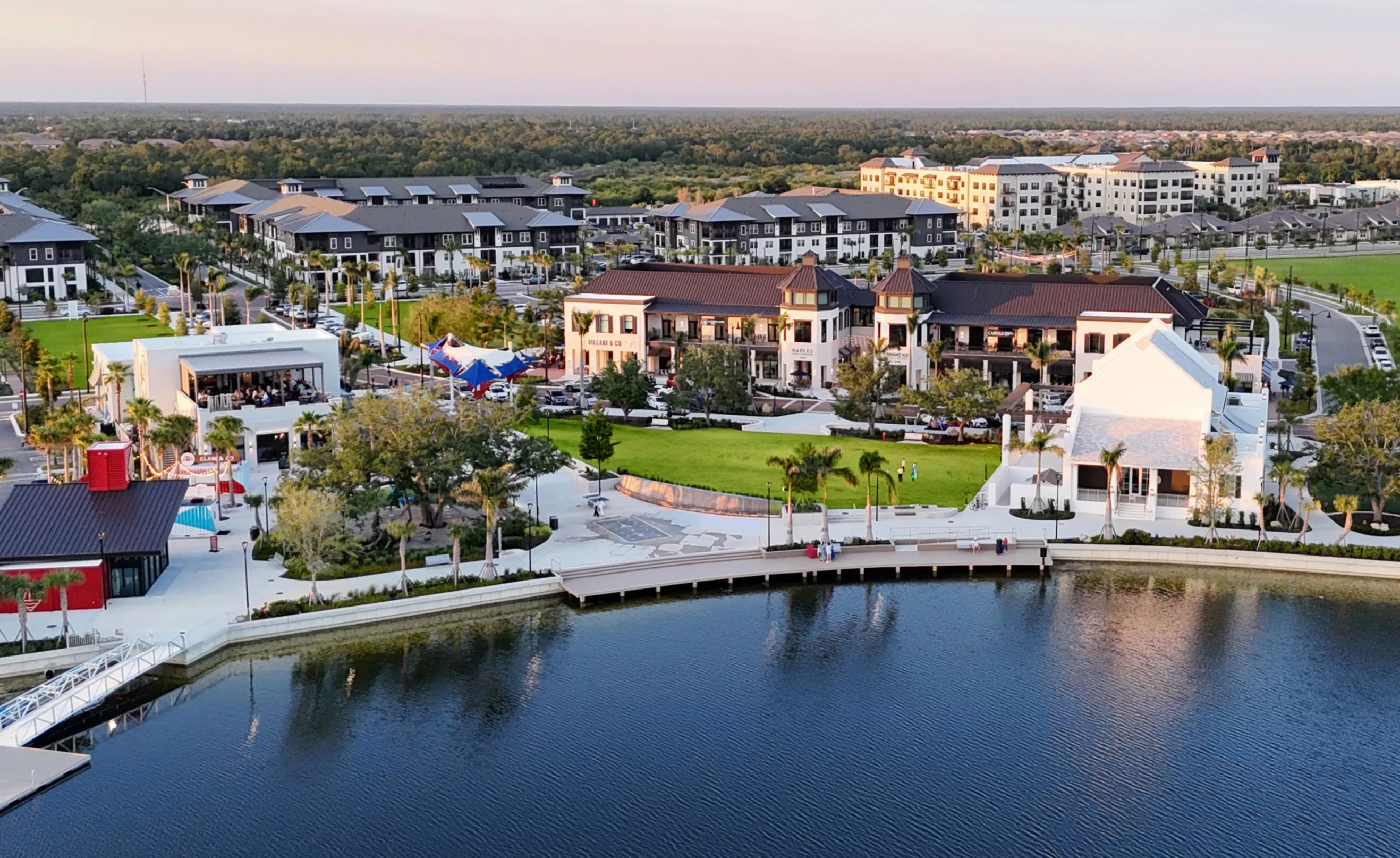 Downtown Wellen and Grand Lake in Wellen Park Florida Downtown Wellen and Grand Lake in Wellen Park Florida