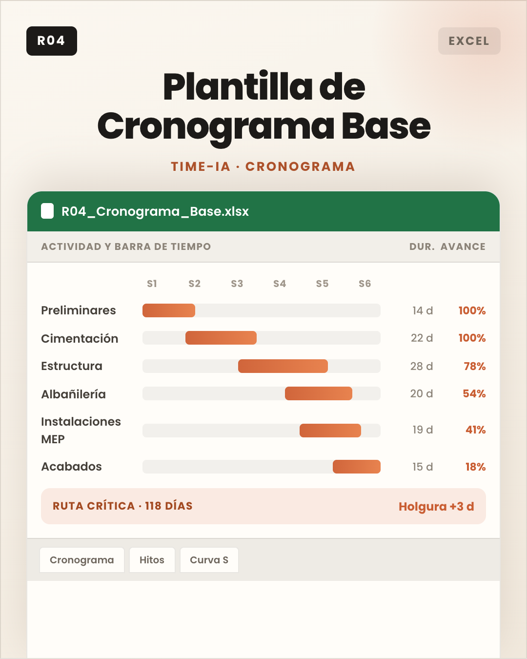 Cronograma base de obra