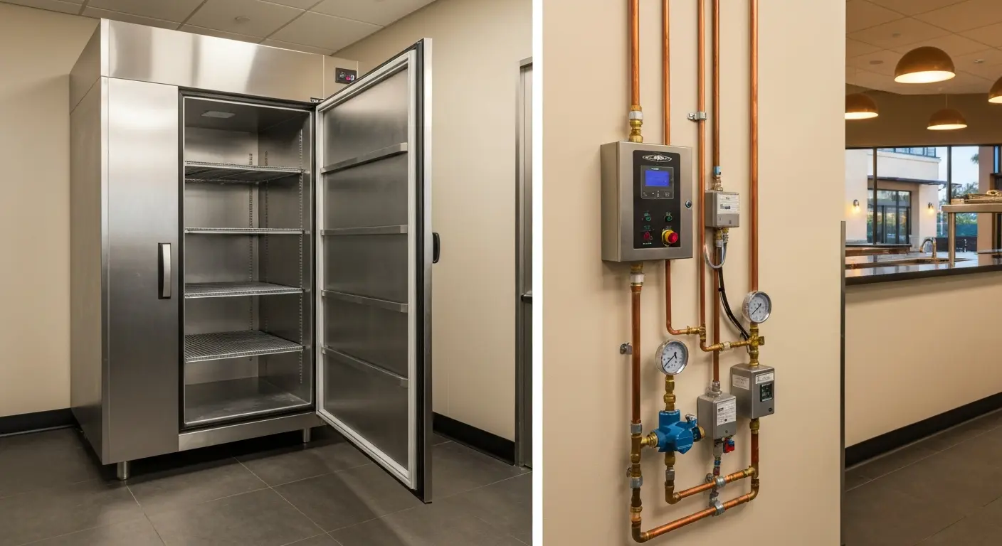 Commercial walk-in cooler retrofit