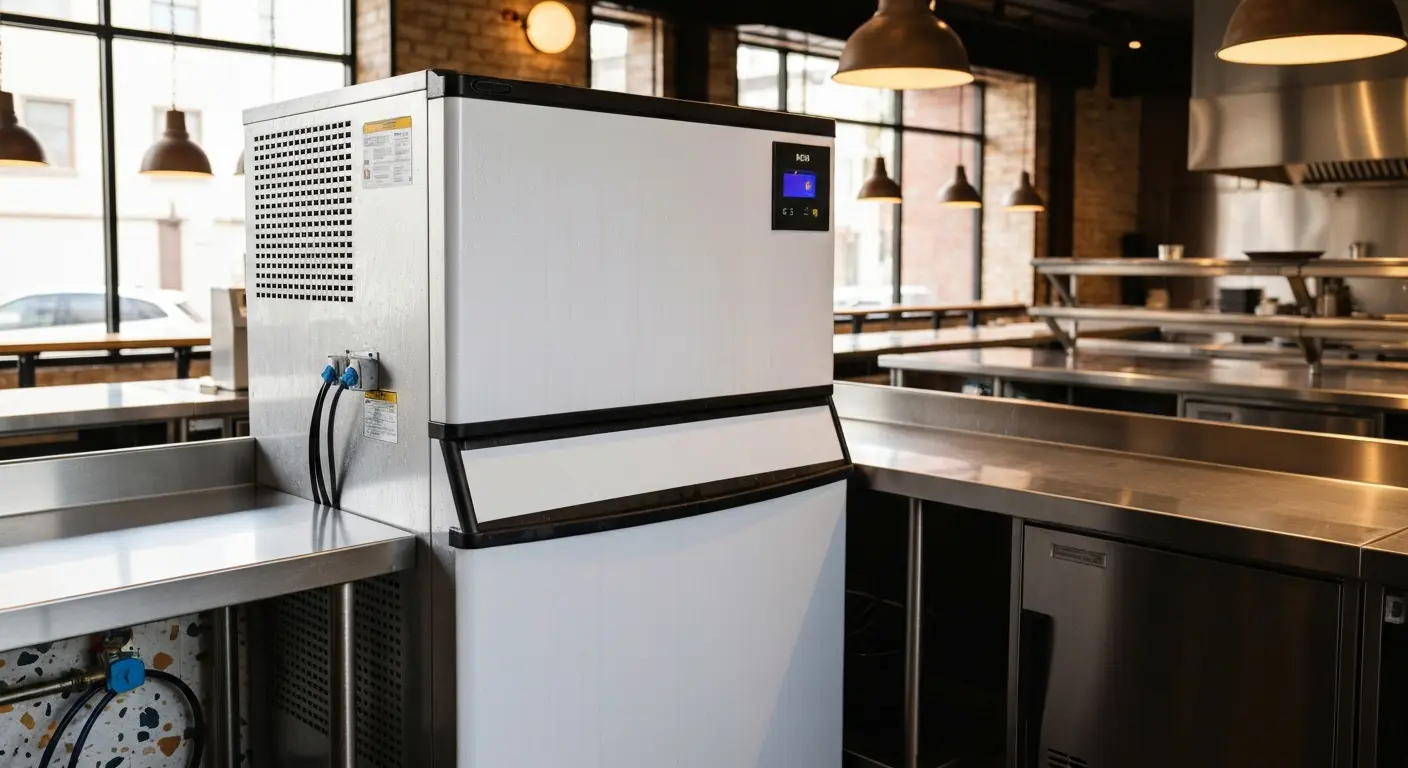 Commercial ice machine installation