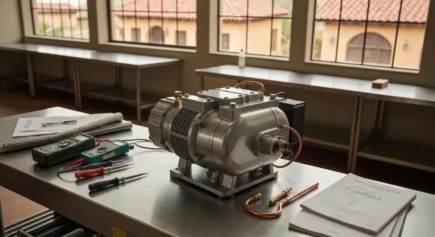 Refrigeration compressor repair