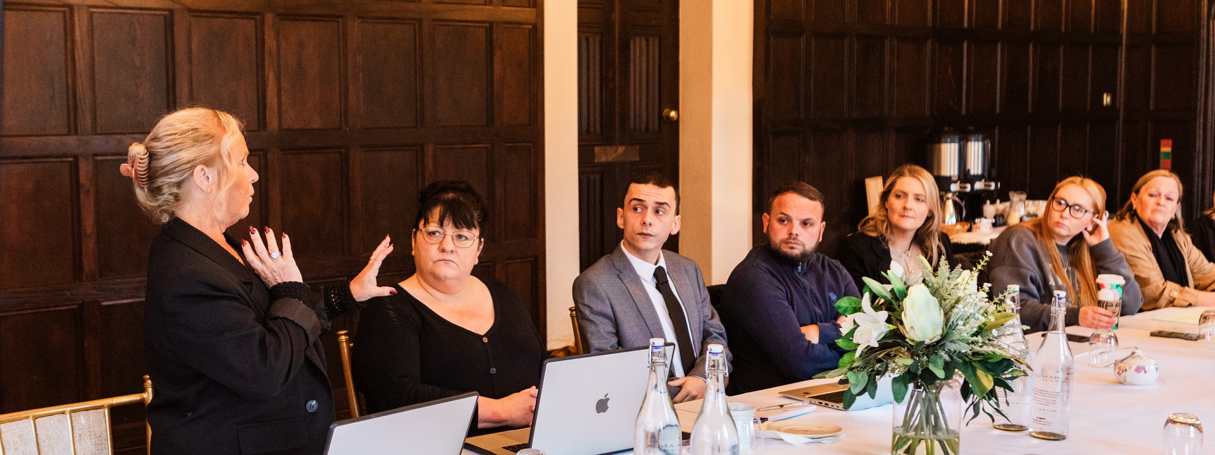 The TNB Skills Training team at Eastwell Manor on a Team Training Day.