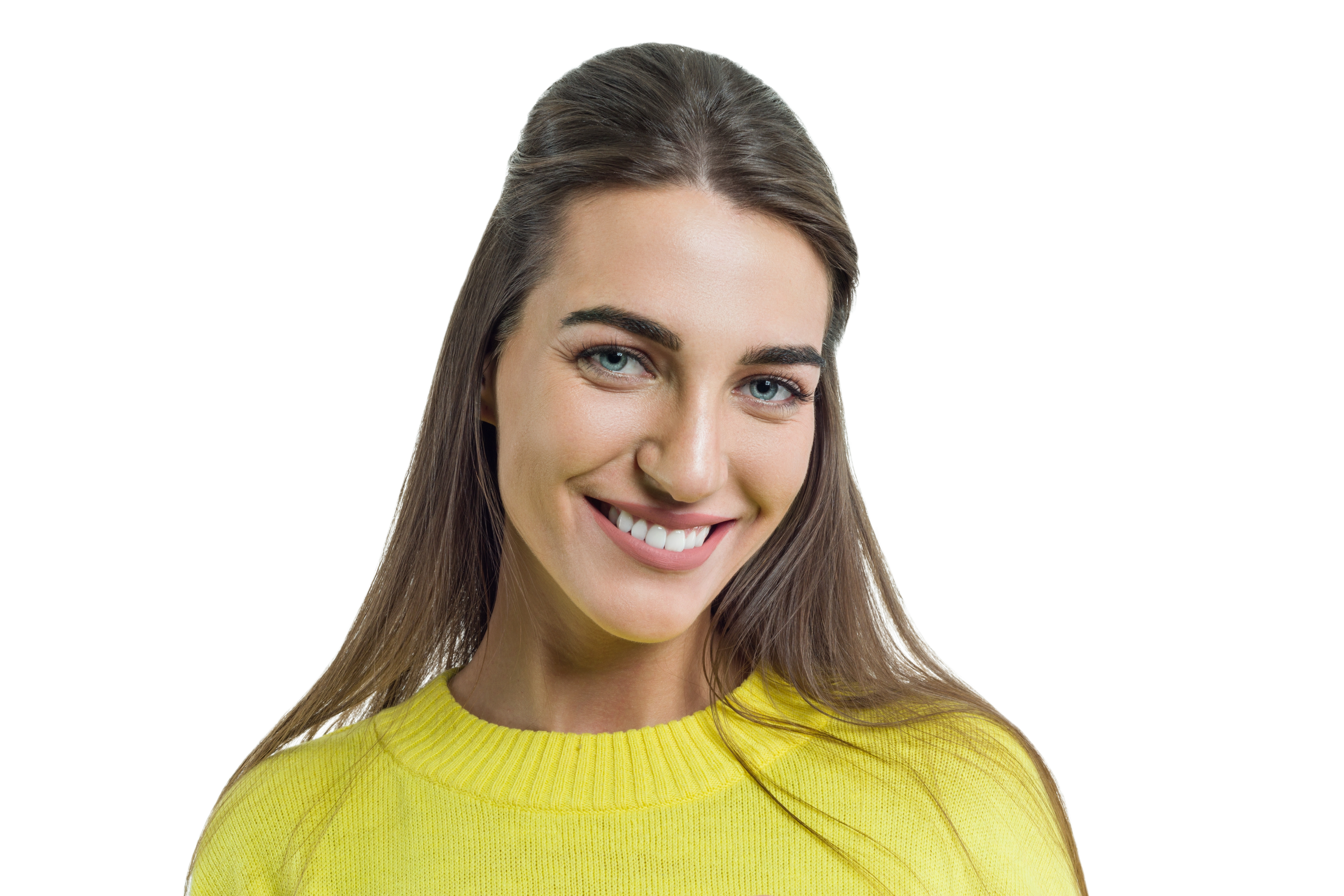 Patient with a straight, white smile