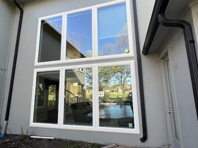 Energy-efficient large windows framing