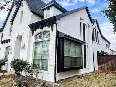 Exterior of a newly painted home