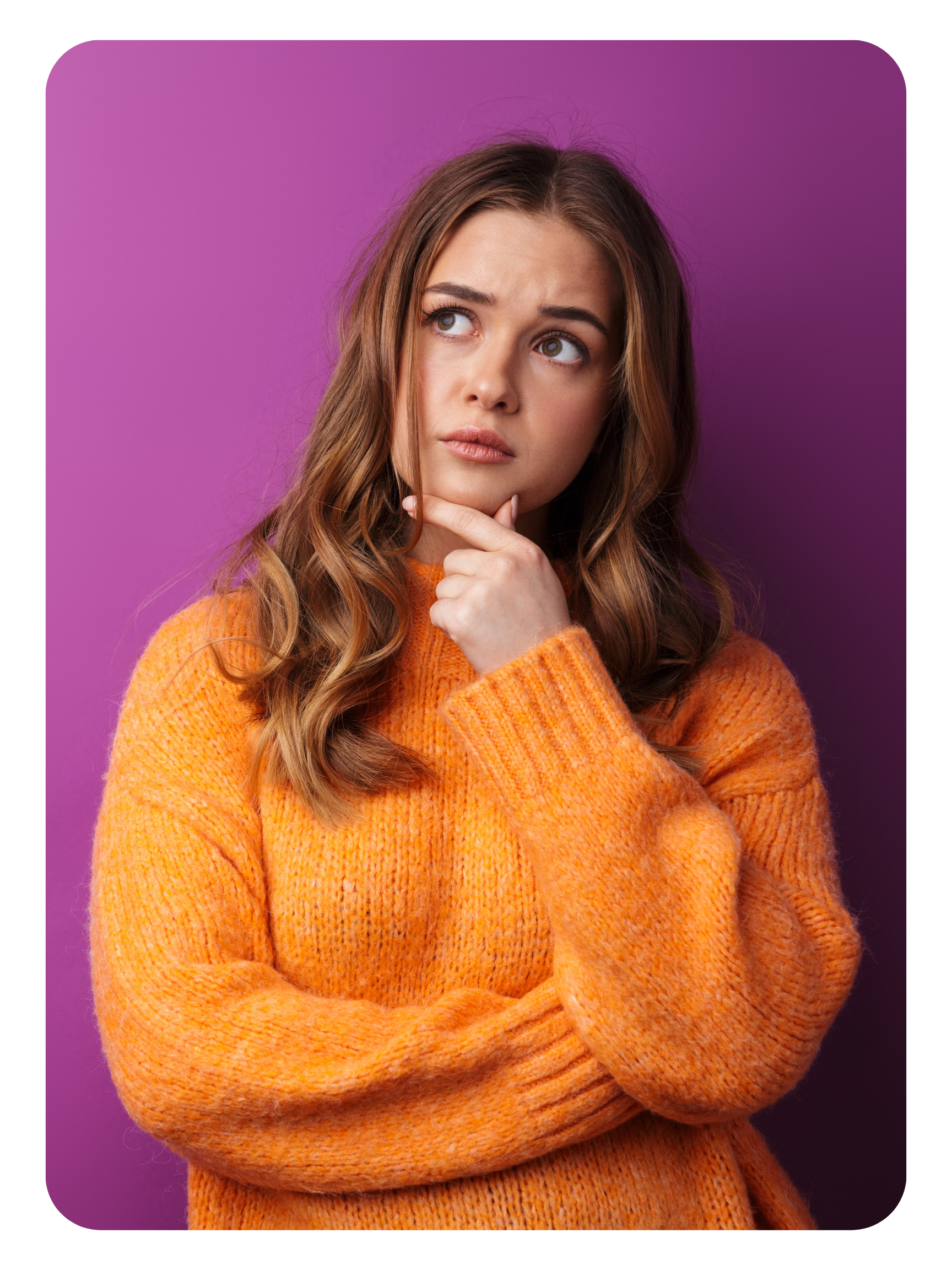 Woman looking confused