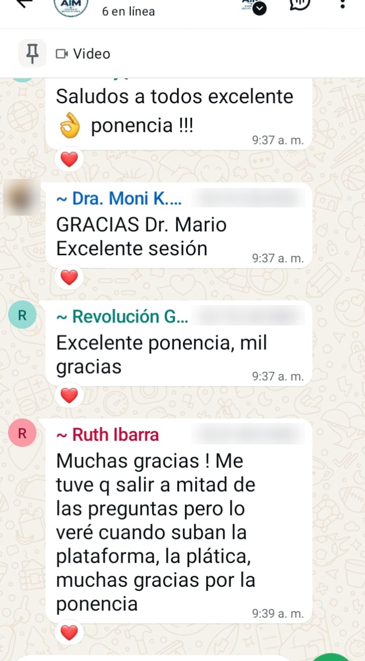 Testimonio de participante