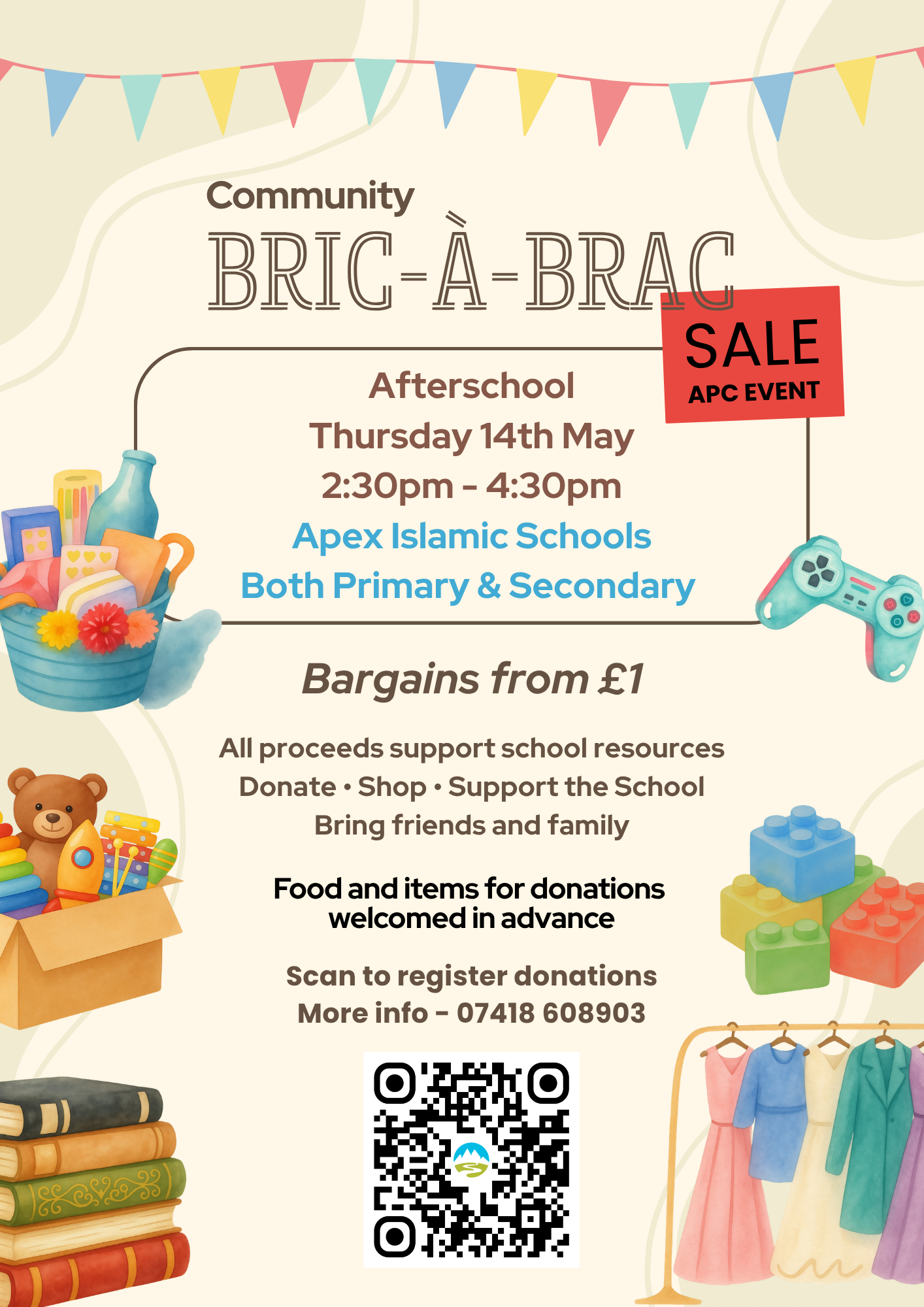 Apex Islamic School - APC Bric a Brac Sale