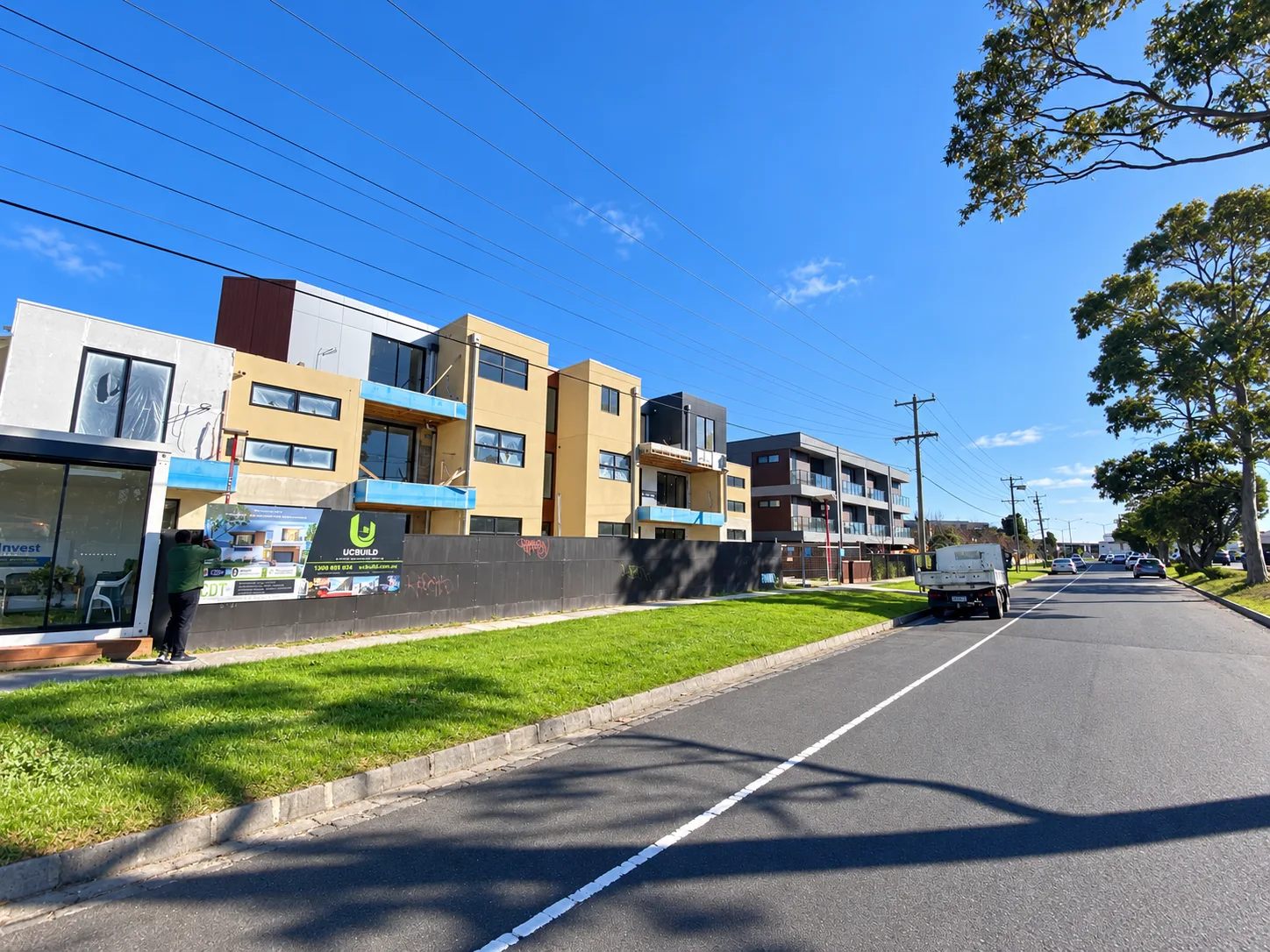 UC Build Chadstone apartment facade, an accommodation building example
