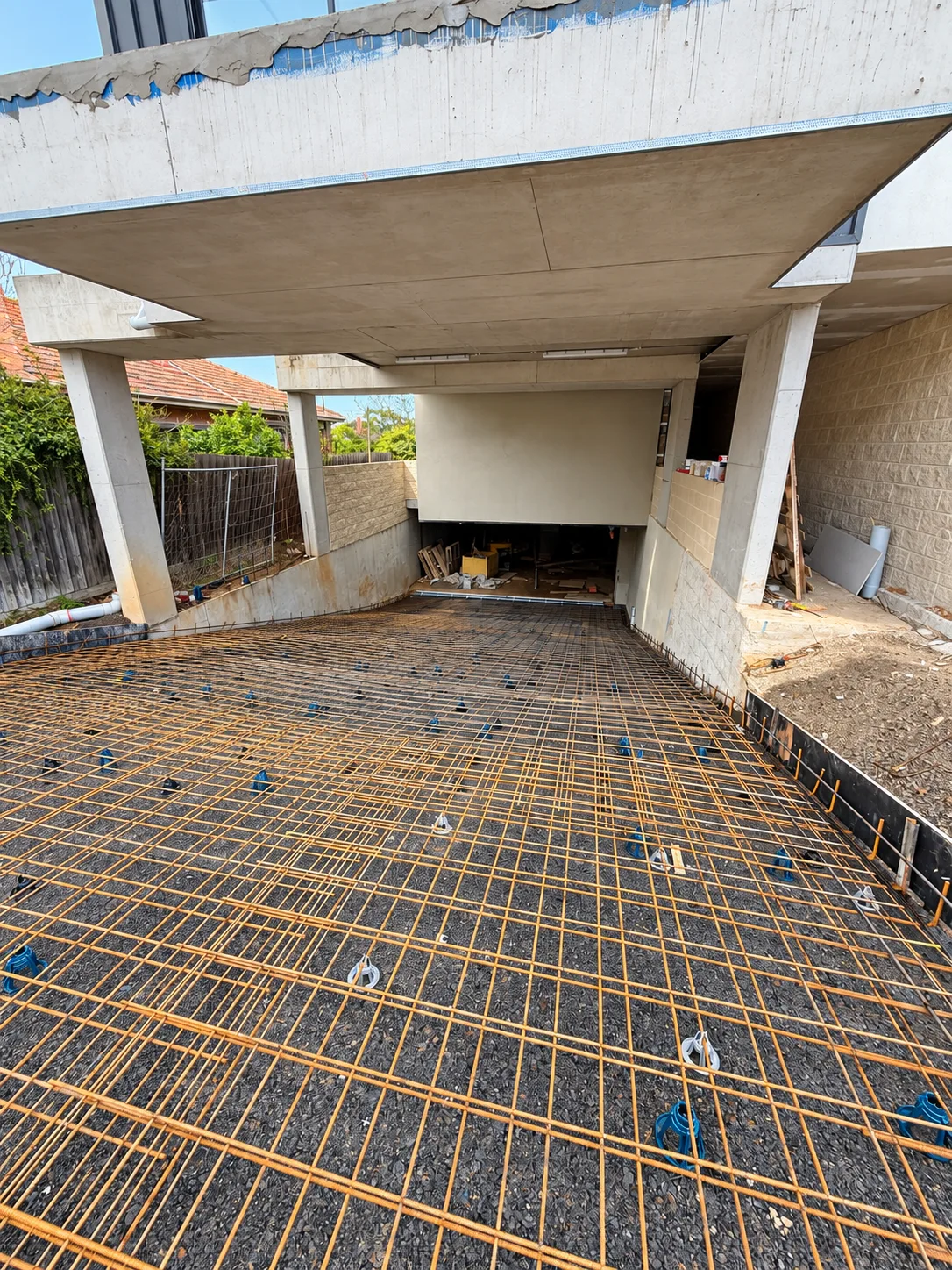 UC Build Chadstone basement slab and ramp works