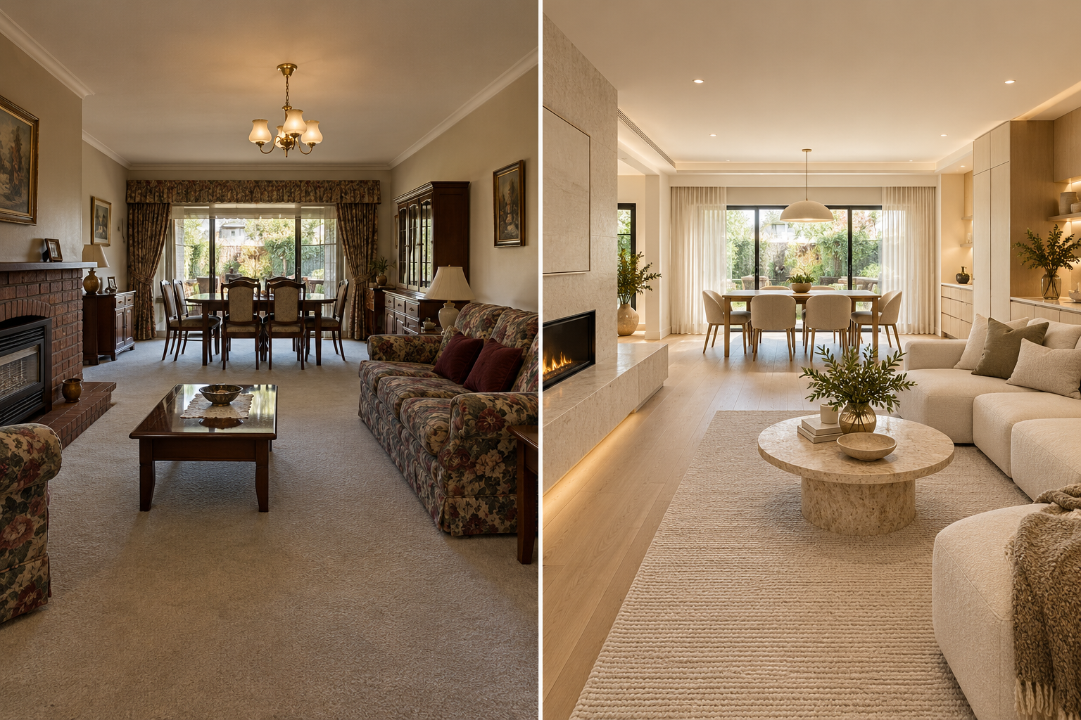 Refined contemporary home interior