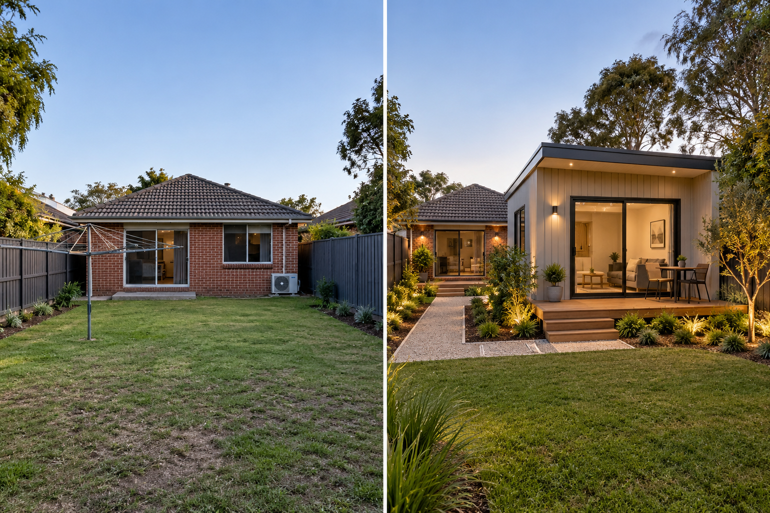 Detached home suitable for a small second dwelling discussion