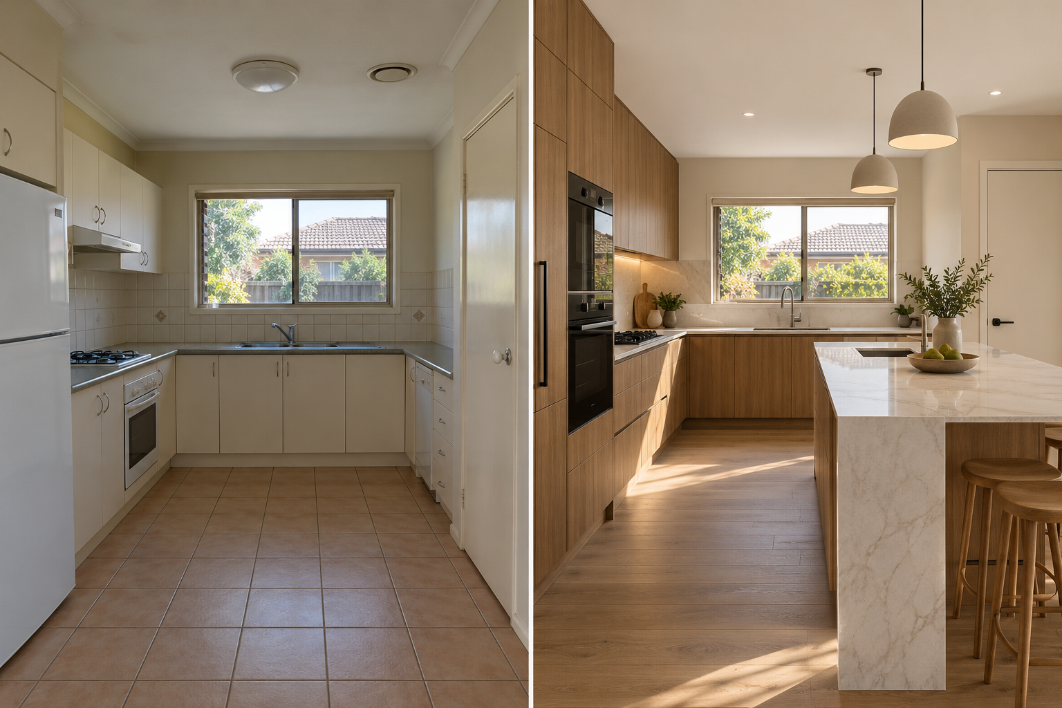 Detailed contemporary kitchen joinery