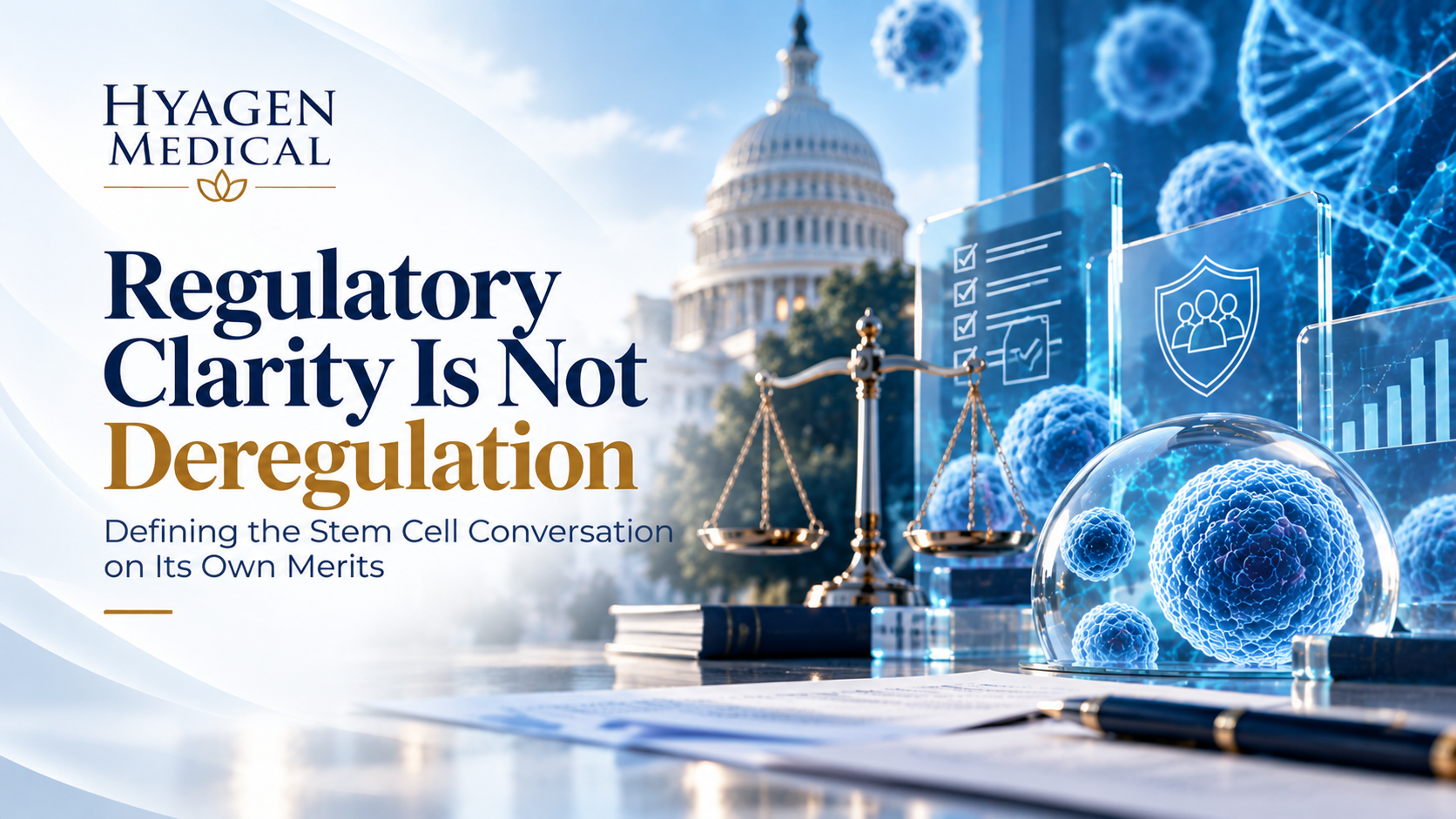 Regulatory Clarity Is Not Deregulation: Defining the Stem Cell Conversation on Its Own Merits, a Hyagen Medical blog post