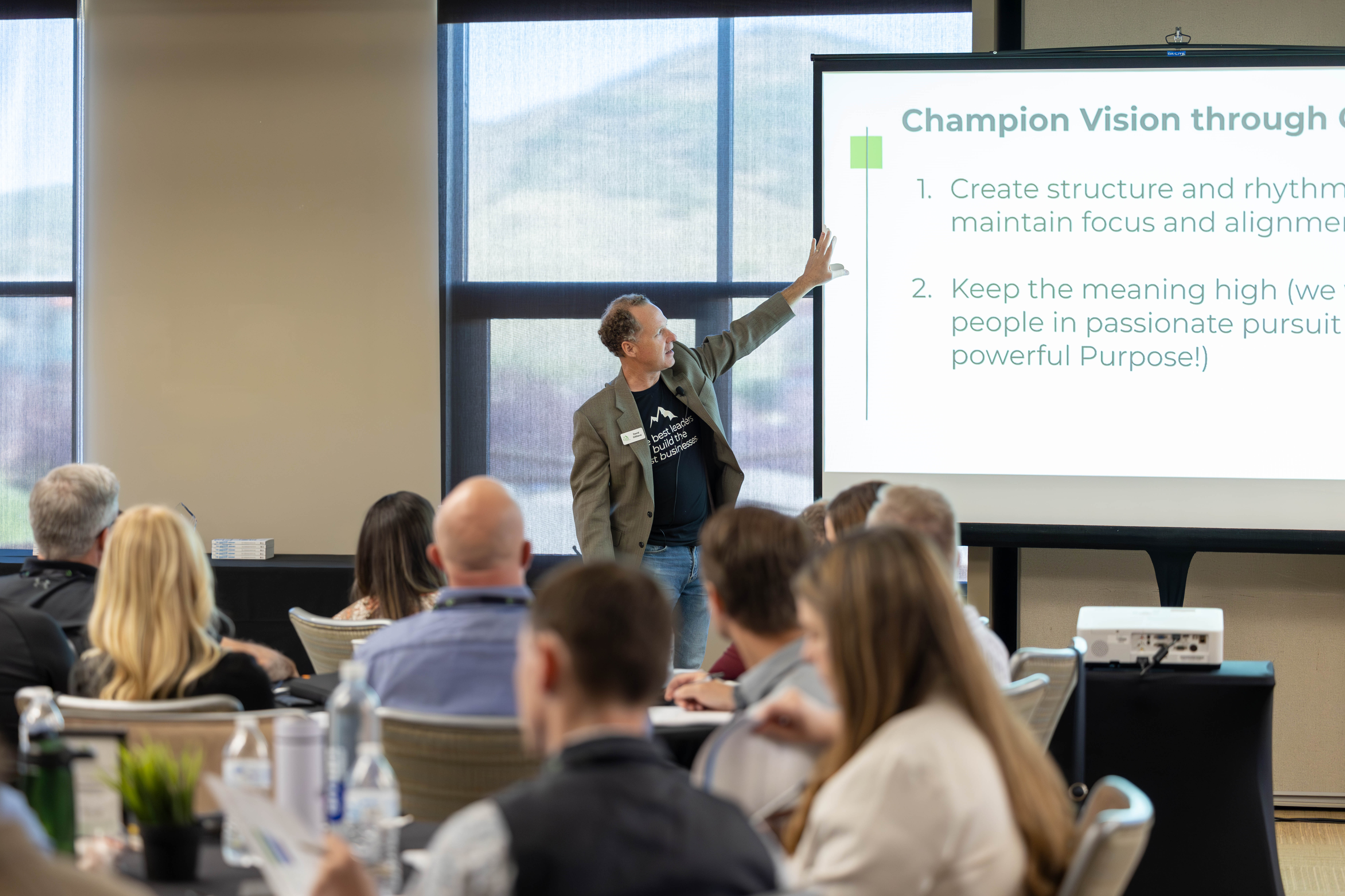 David presenting at an Elite Entrepreneurs event