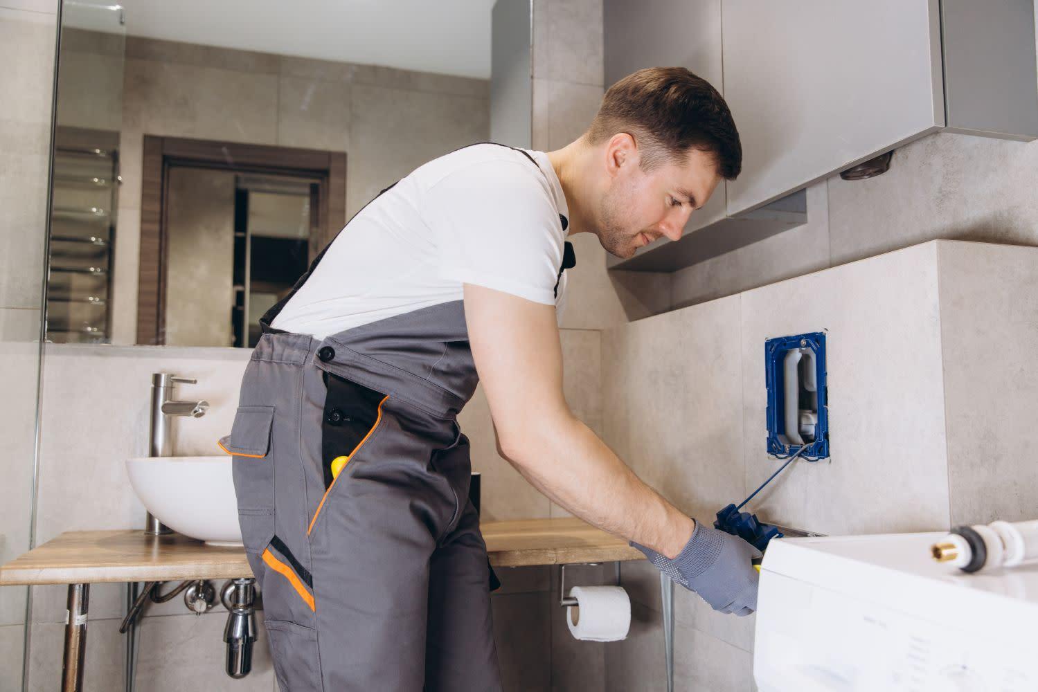 Plumbing work for kitchen and bathroom remodeling