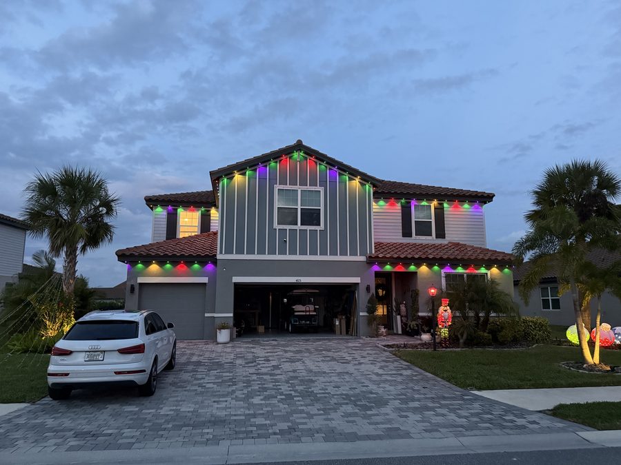 Roofline permanent lighting