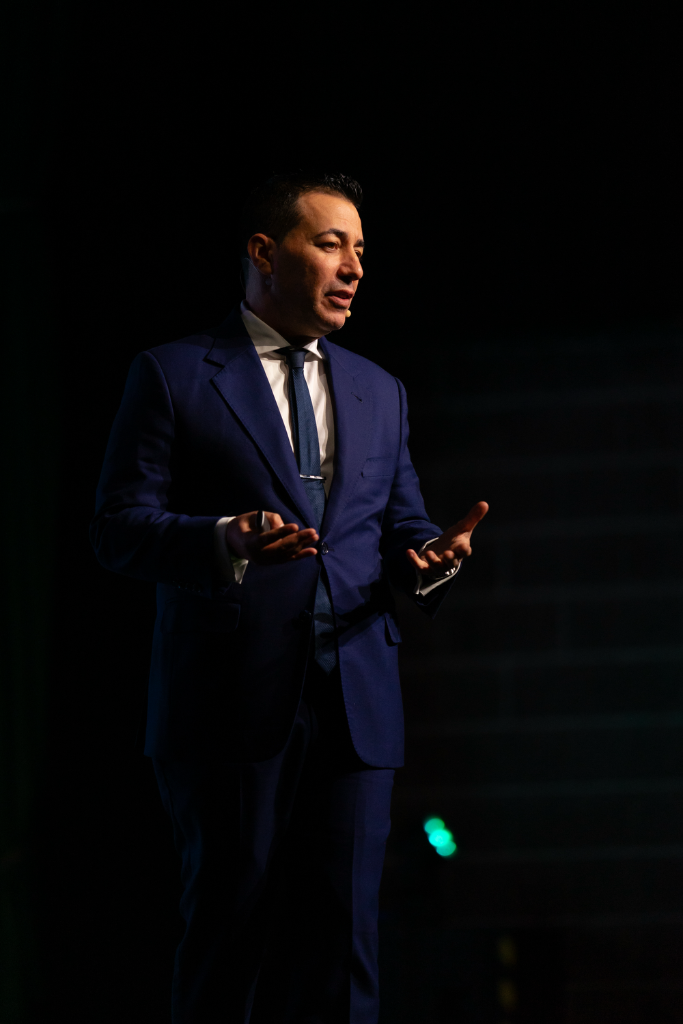 Giovanni Valenti sul palco
