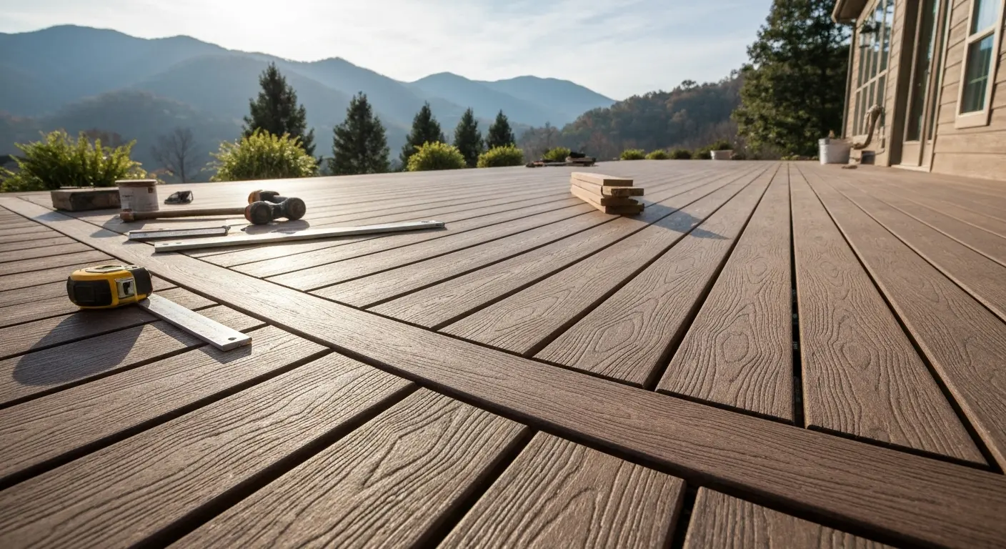 Composite deck installation