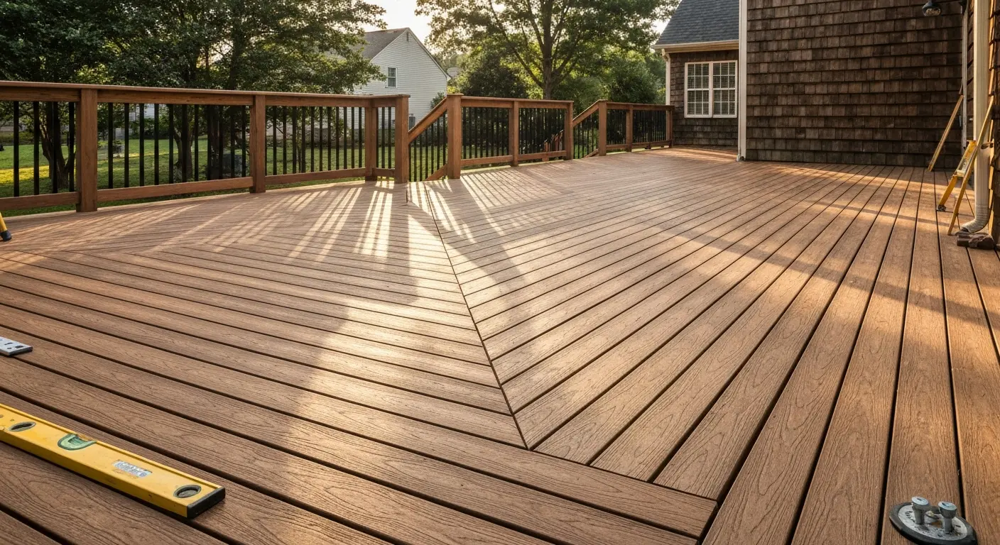 Composite deck installation project