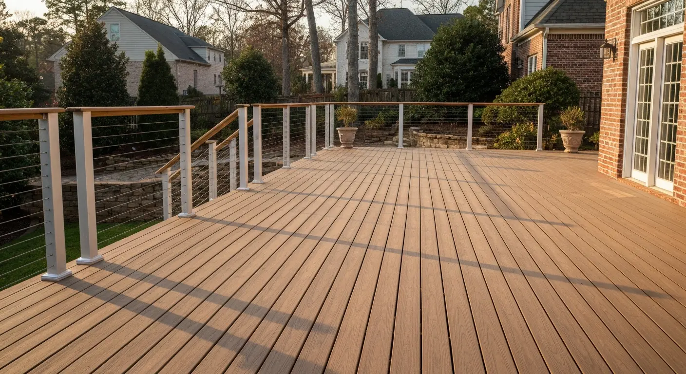 Composite deck installation