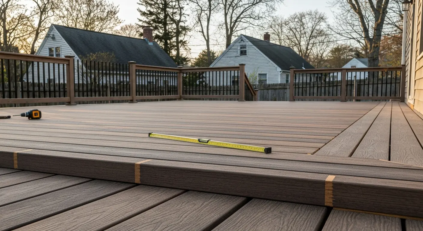 Composite deck installation