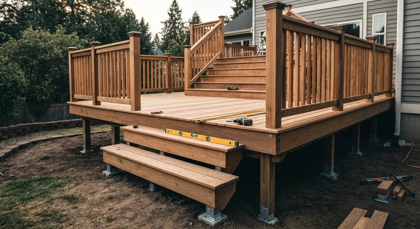 Multi-level deck construction