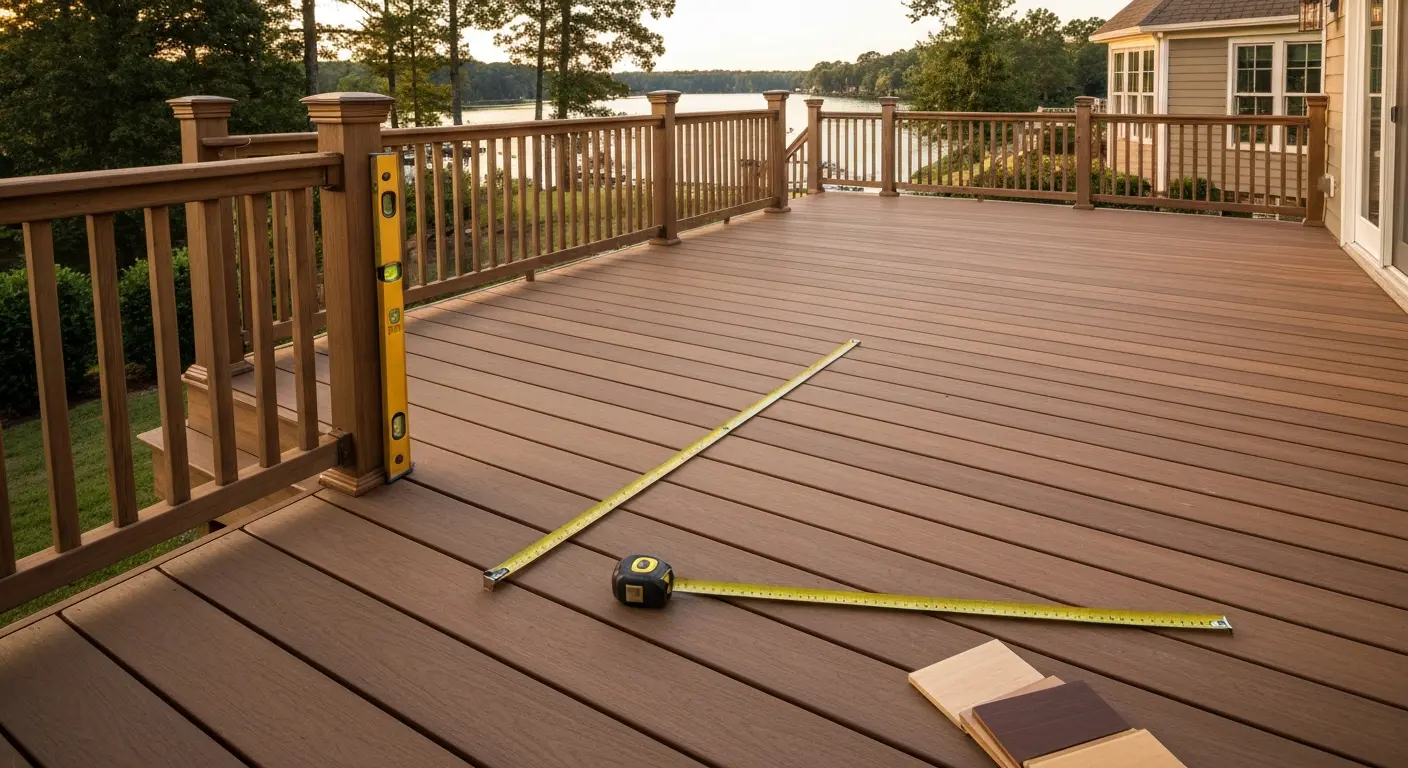 Custom deck design in Sherrills Ford
