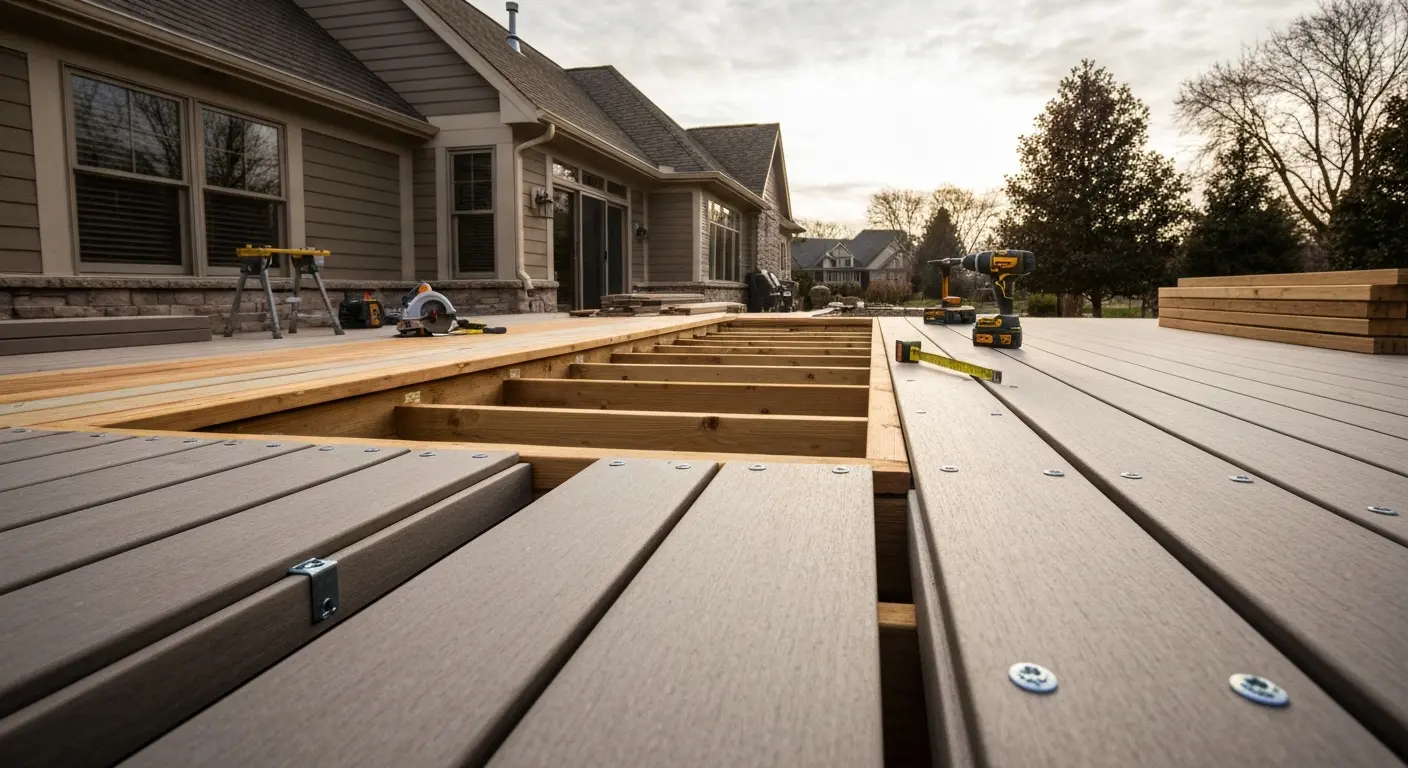 Wood and composite deck materials