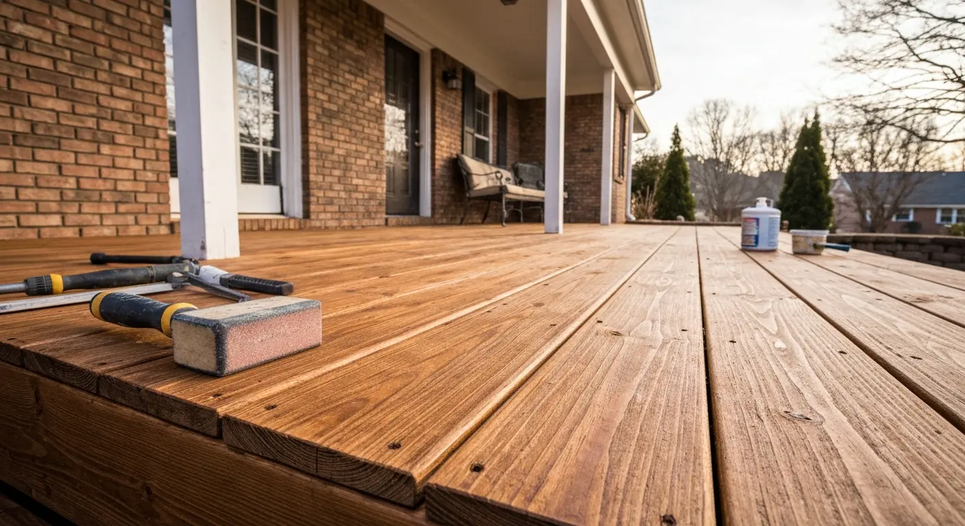 Deck repair and refinishing