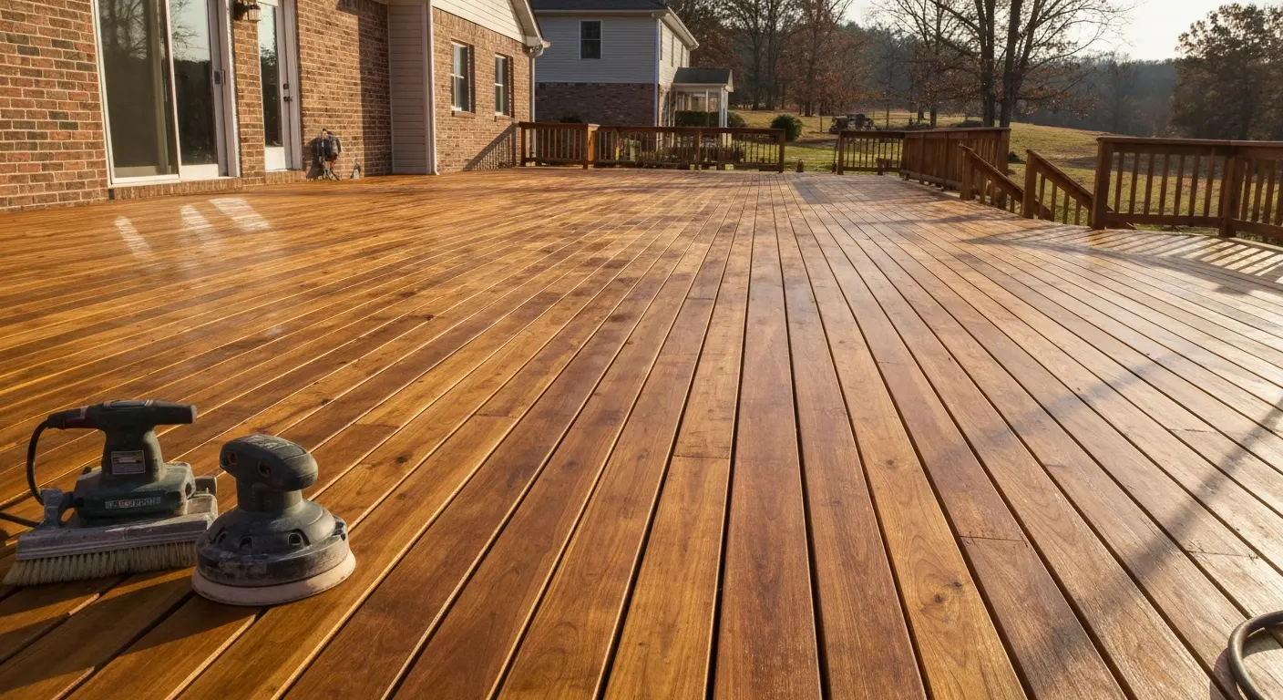 Deck refinishing service