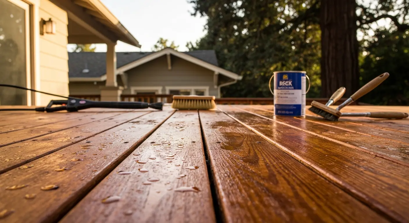 Deck repair and refinishing