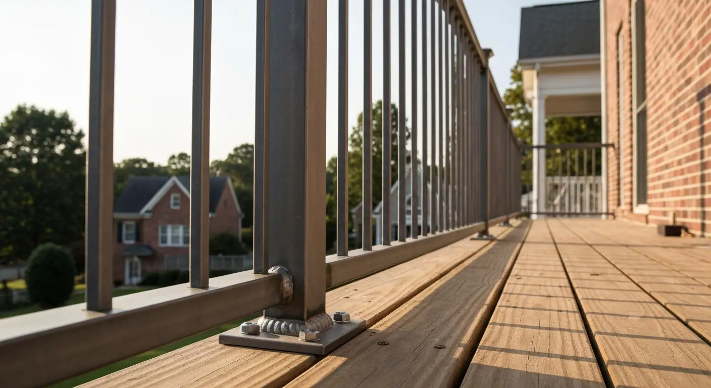 Railing detail installation