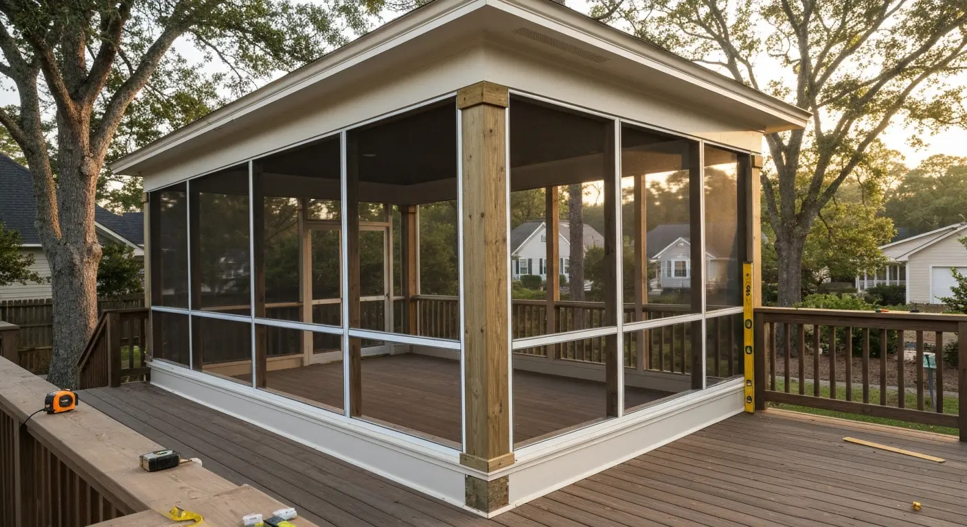 Screened porch project