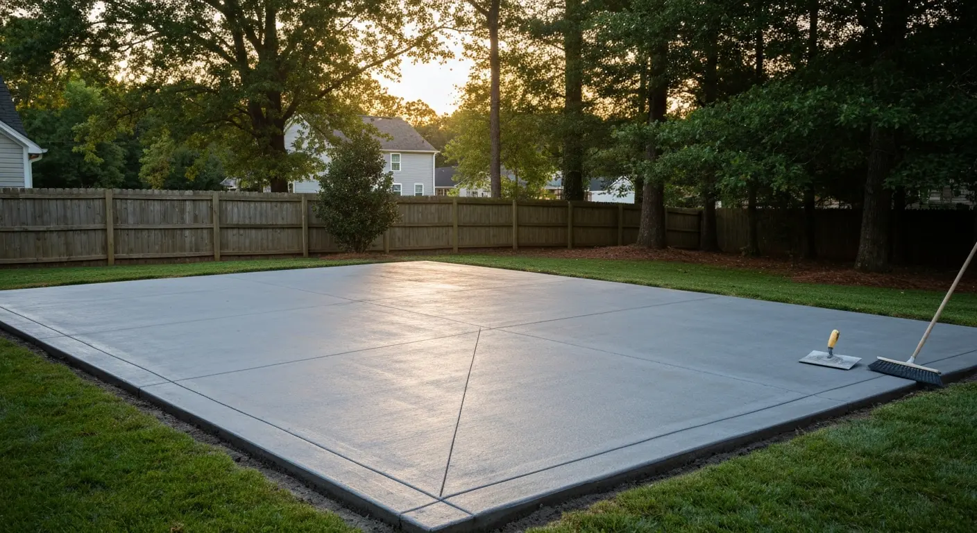 Concrete patio