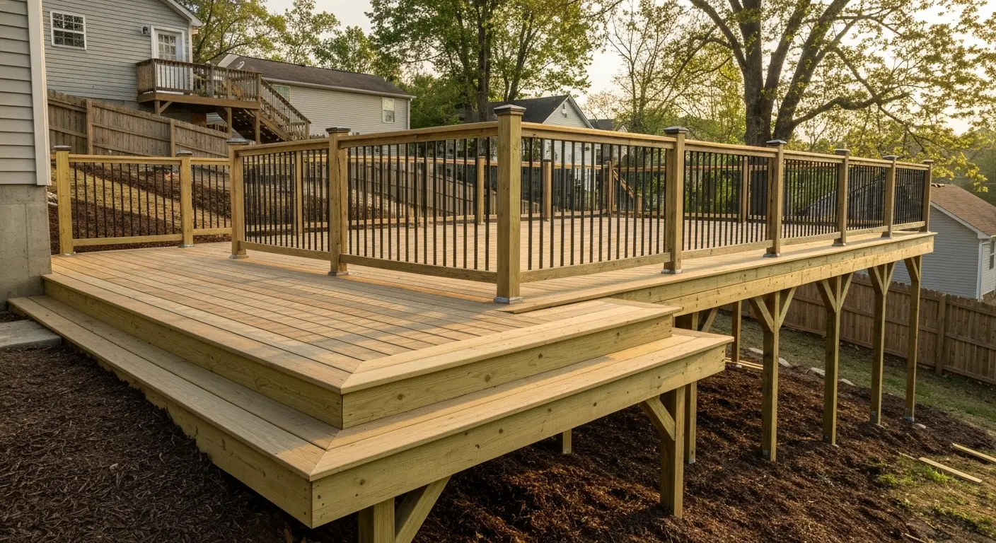 Multi-level deck construction