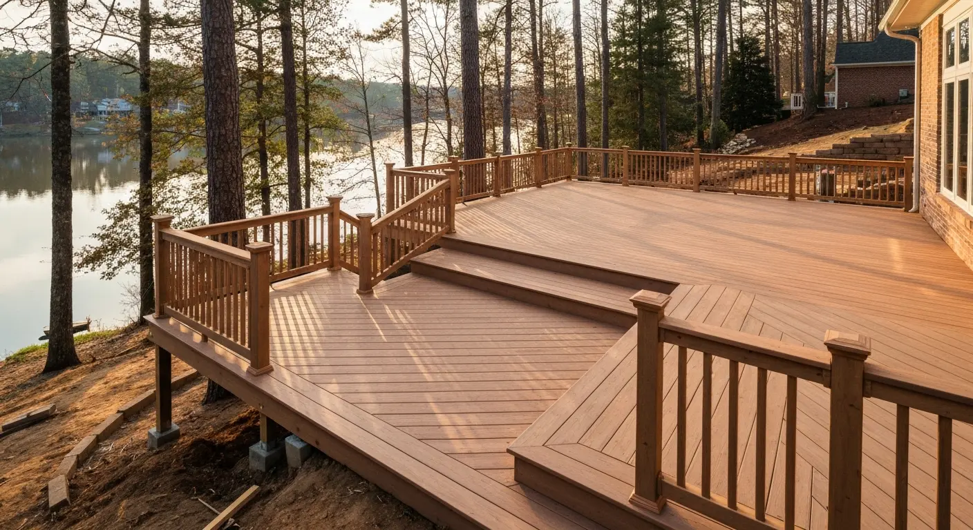 Multi-level deck construction