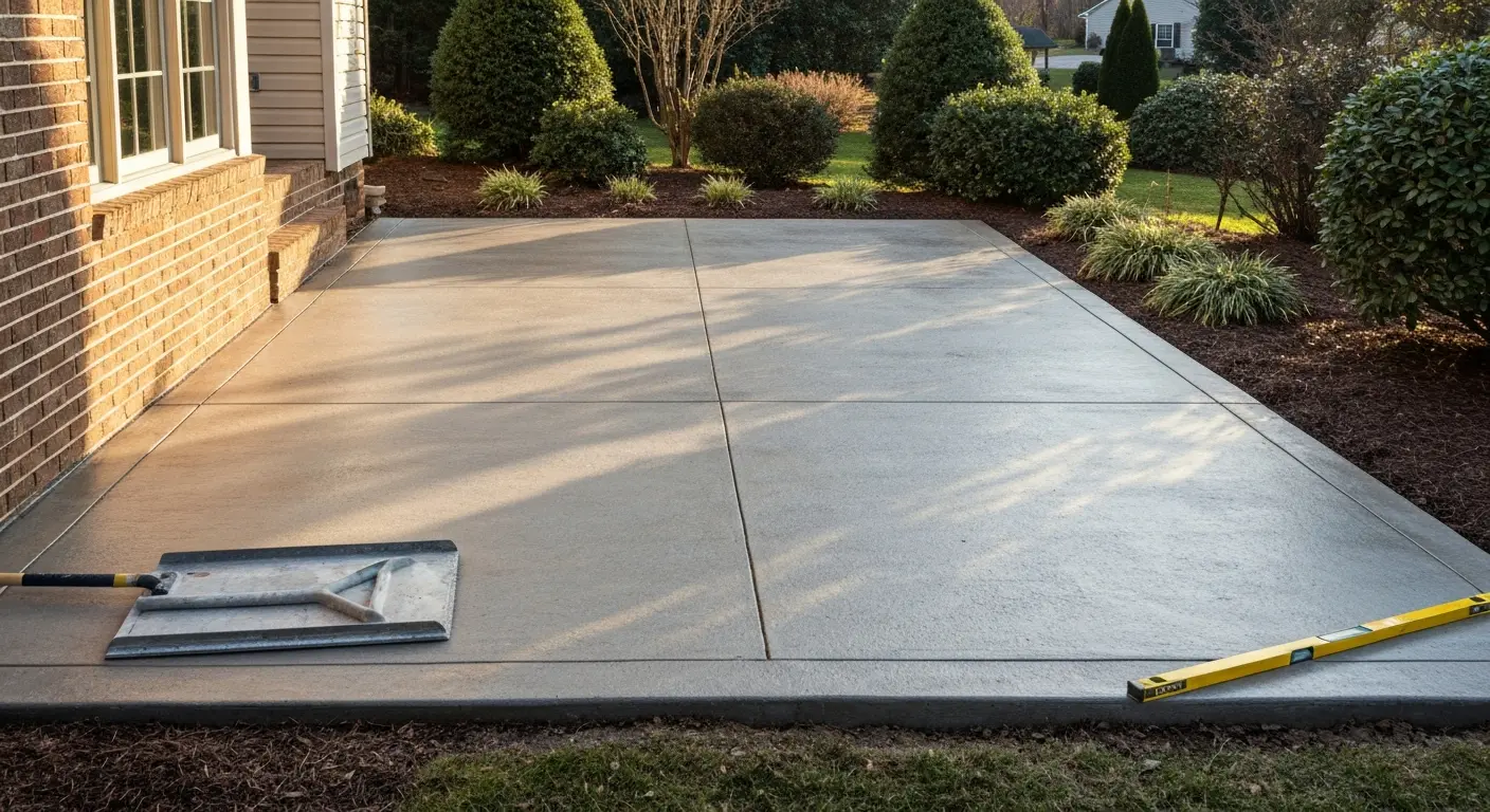 Standard concrete patio