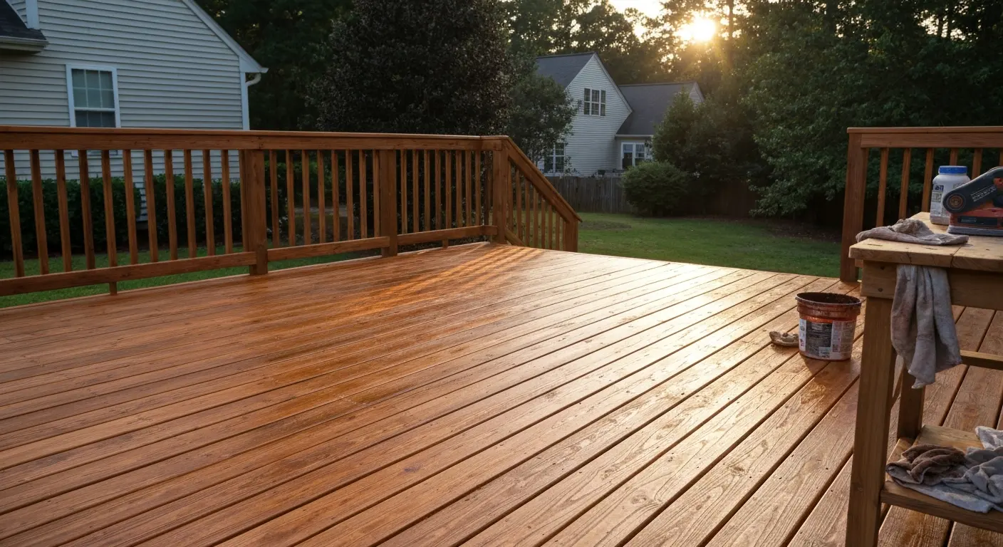Deck refinishing service