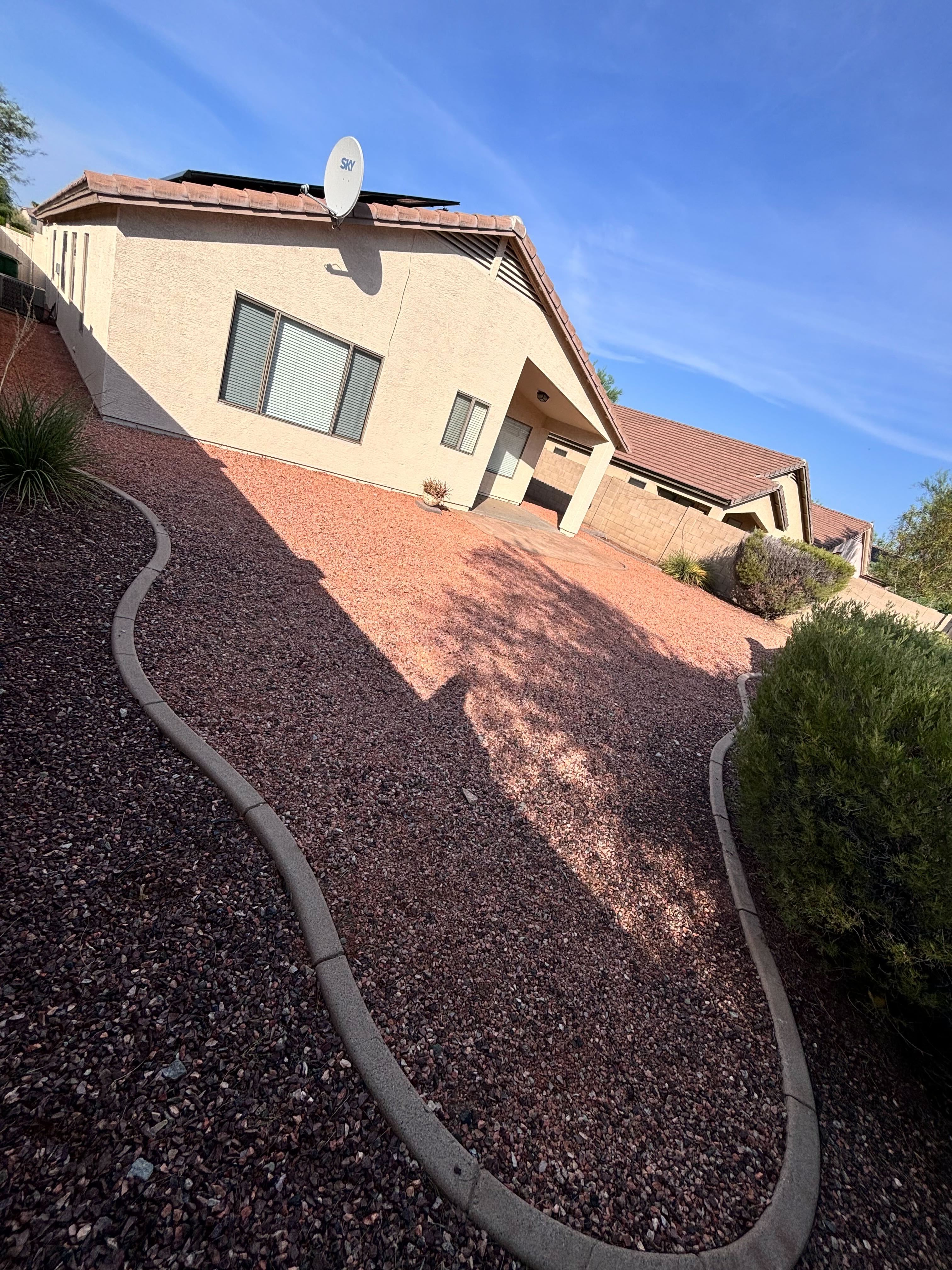 Yard before turf install
