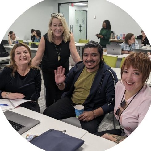 Mary Ann Hauser with business owners in a 12-week MasterCLASS session
