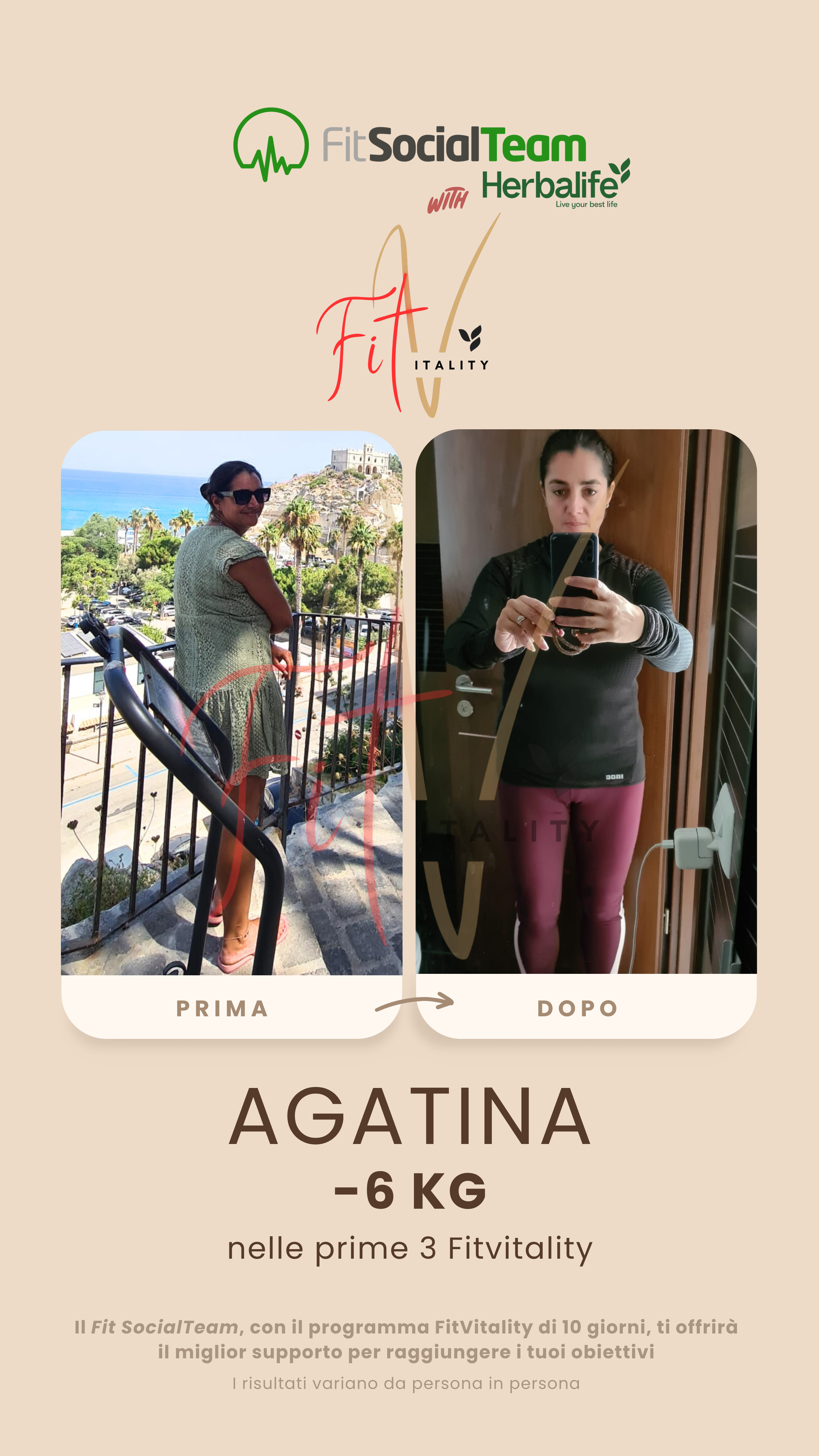 Perdia peso Herbalife Agatina