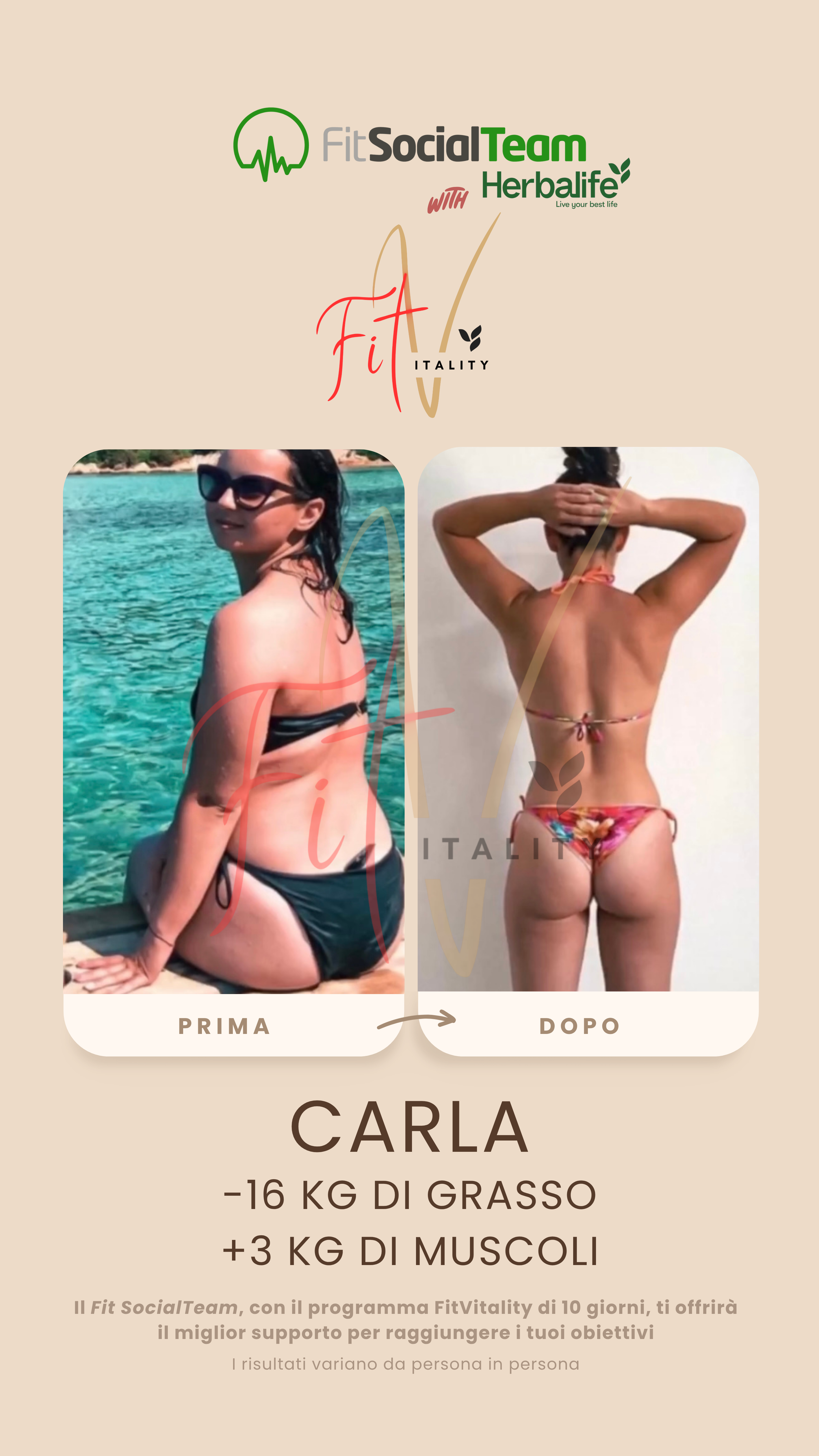 Perdia peso Herbalife Carla