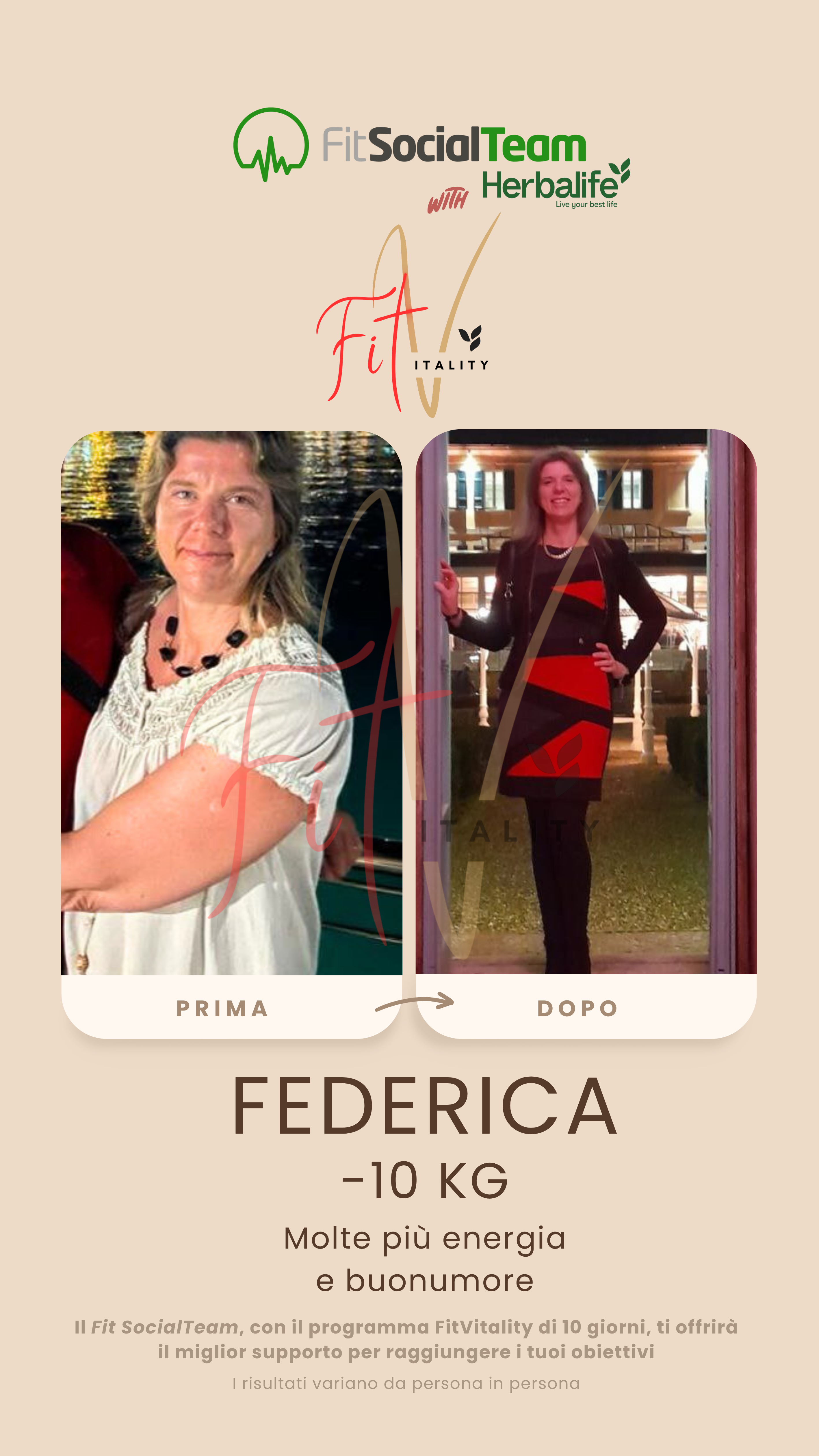 Perdia peso Herbalife Federica