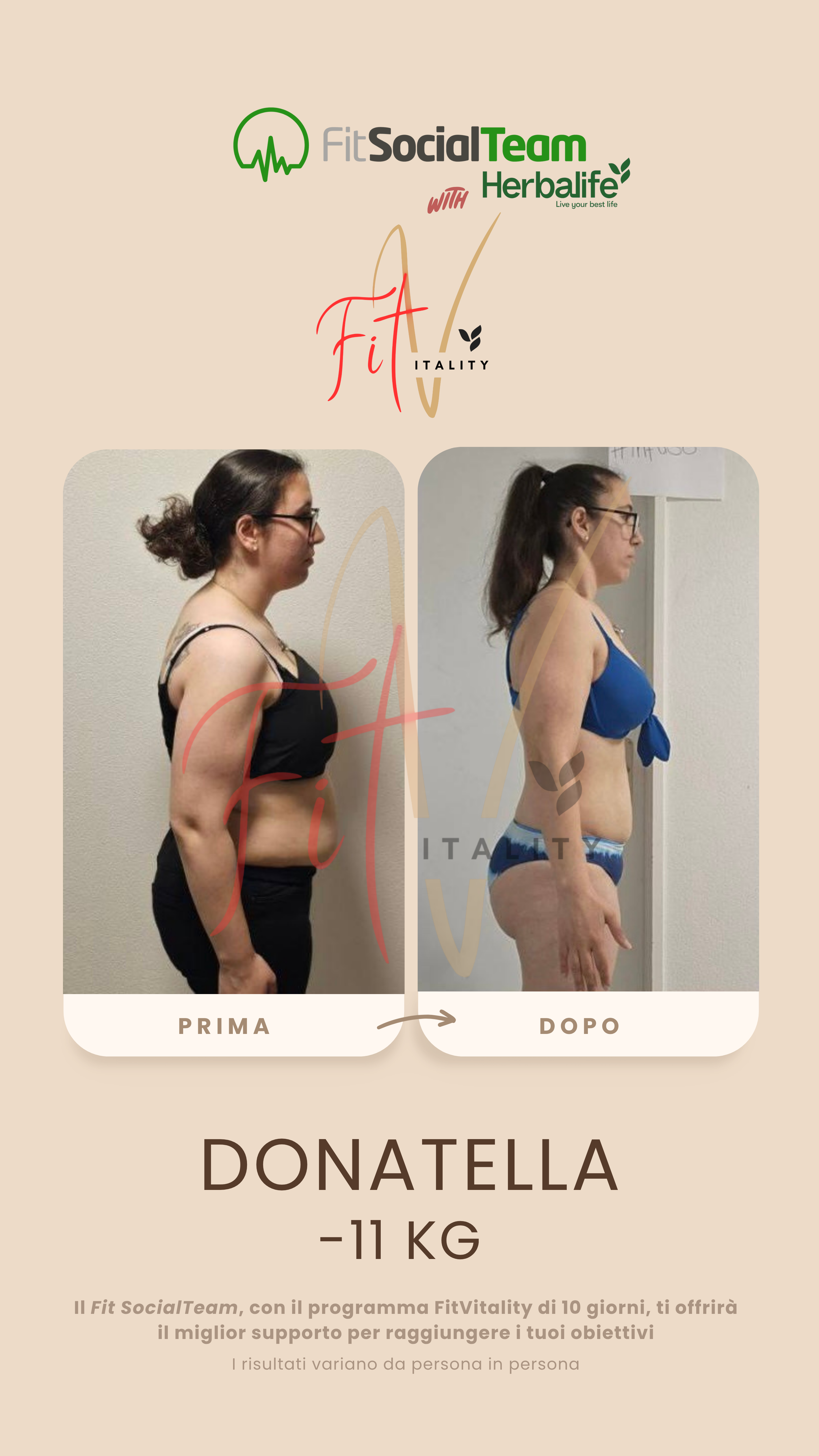 Perdia peso Herbalife Donatella