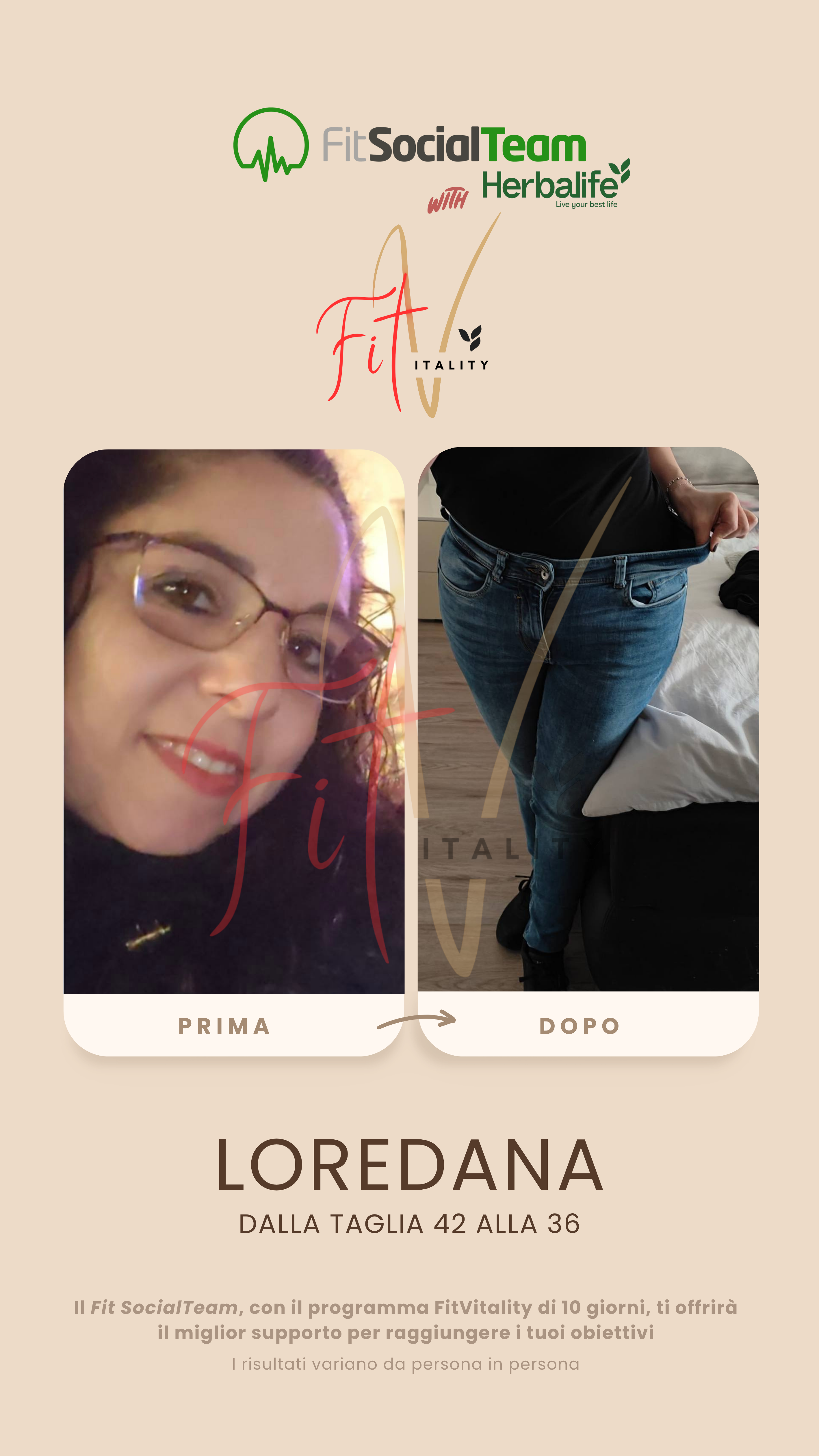 Perdia peso Herbalife Loredana