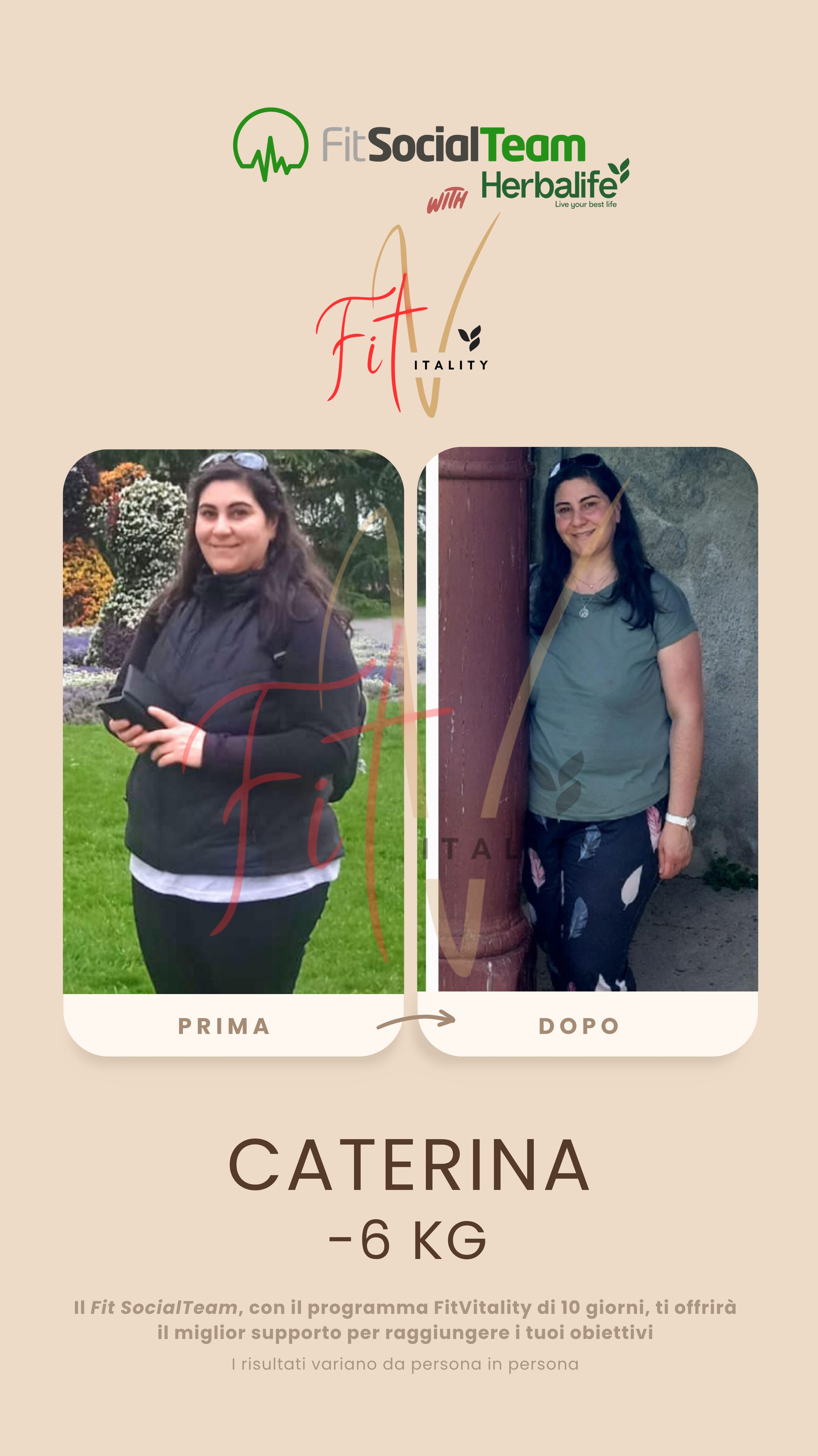 Perdia peso Herbalife Caterina