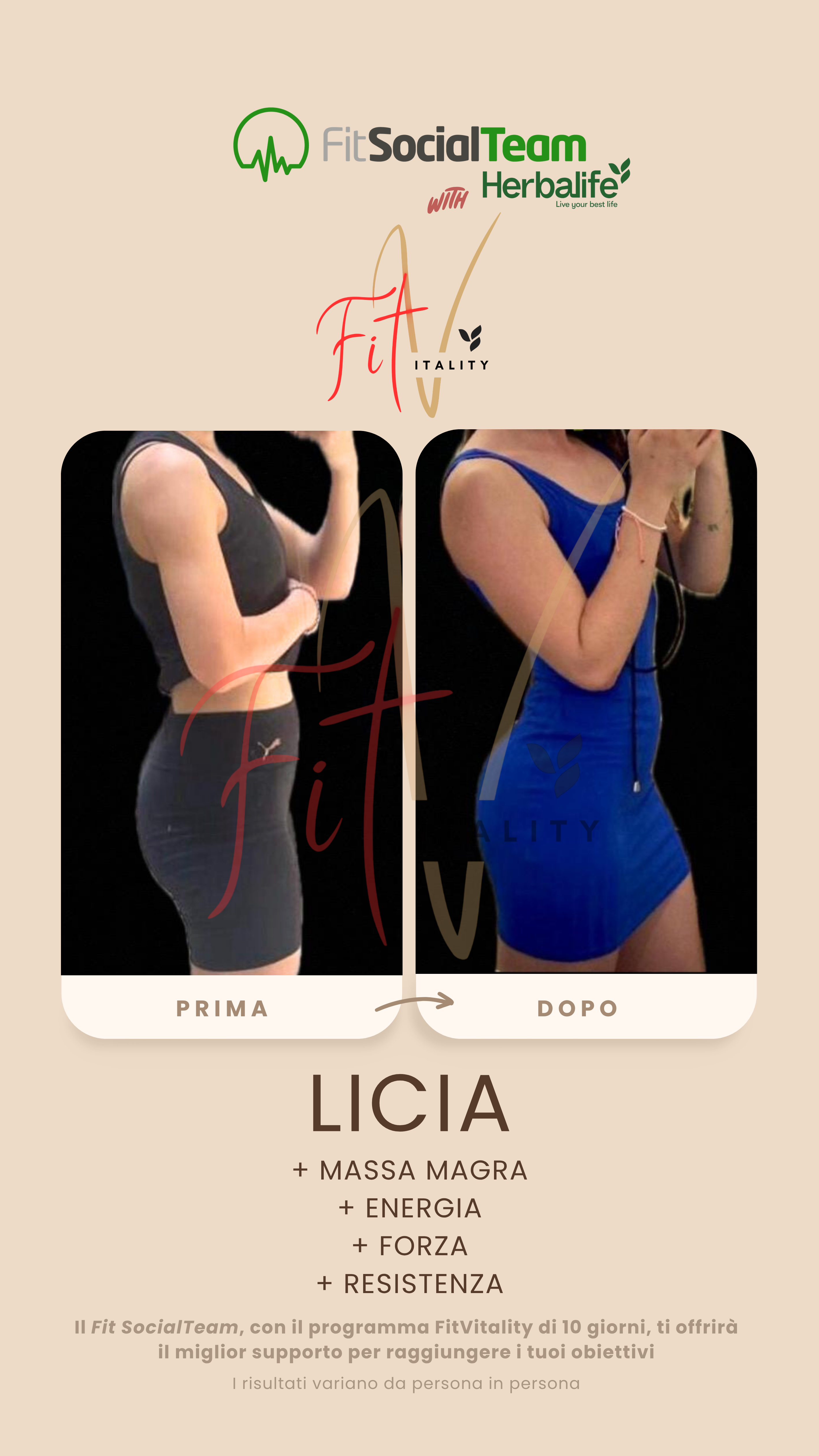 Perdia peso Herbalife Licia