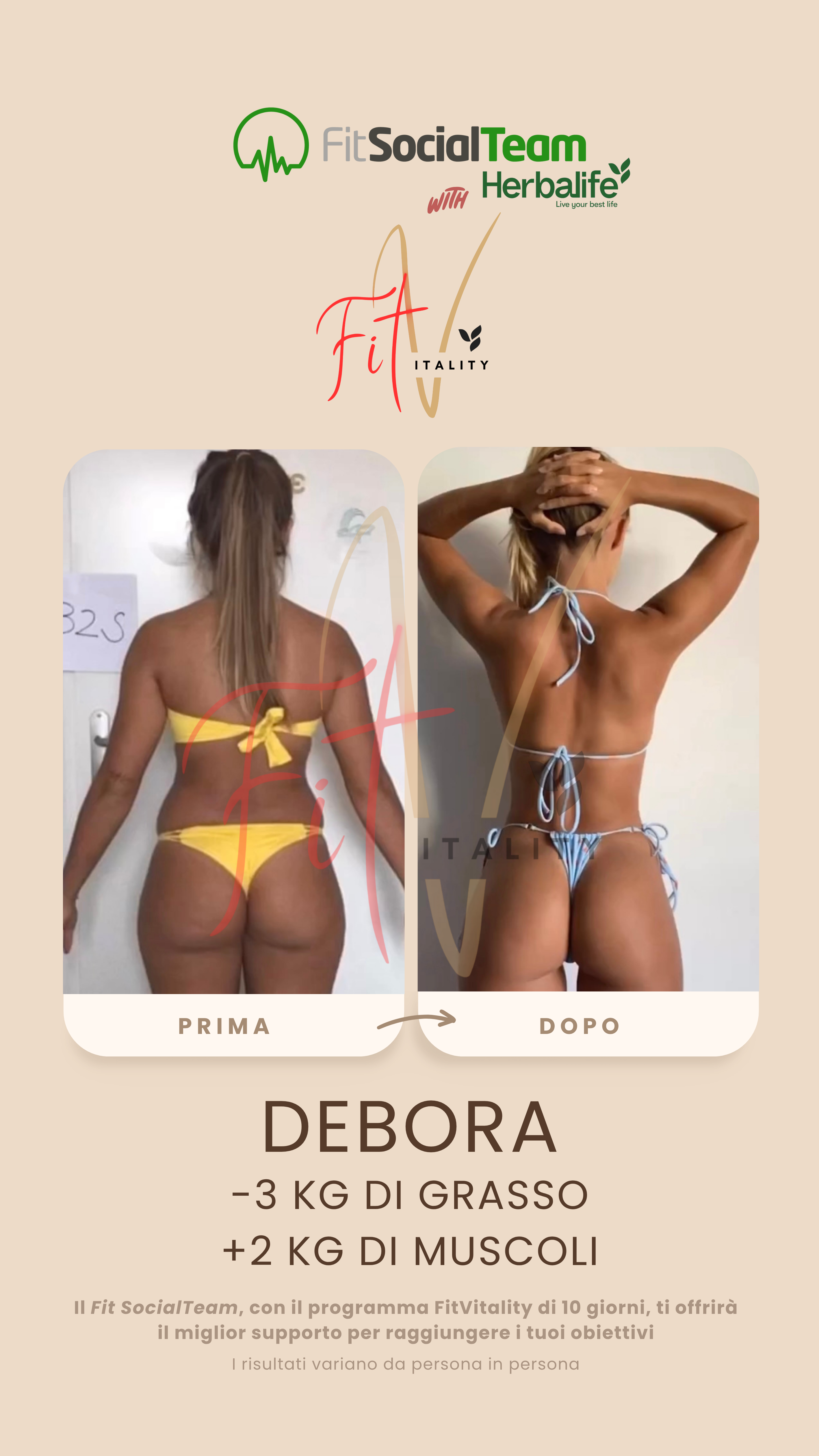 Perdia peso Herbalife Debora