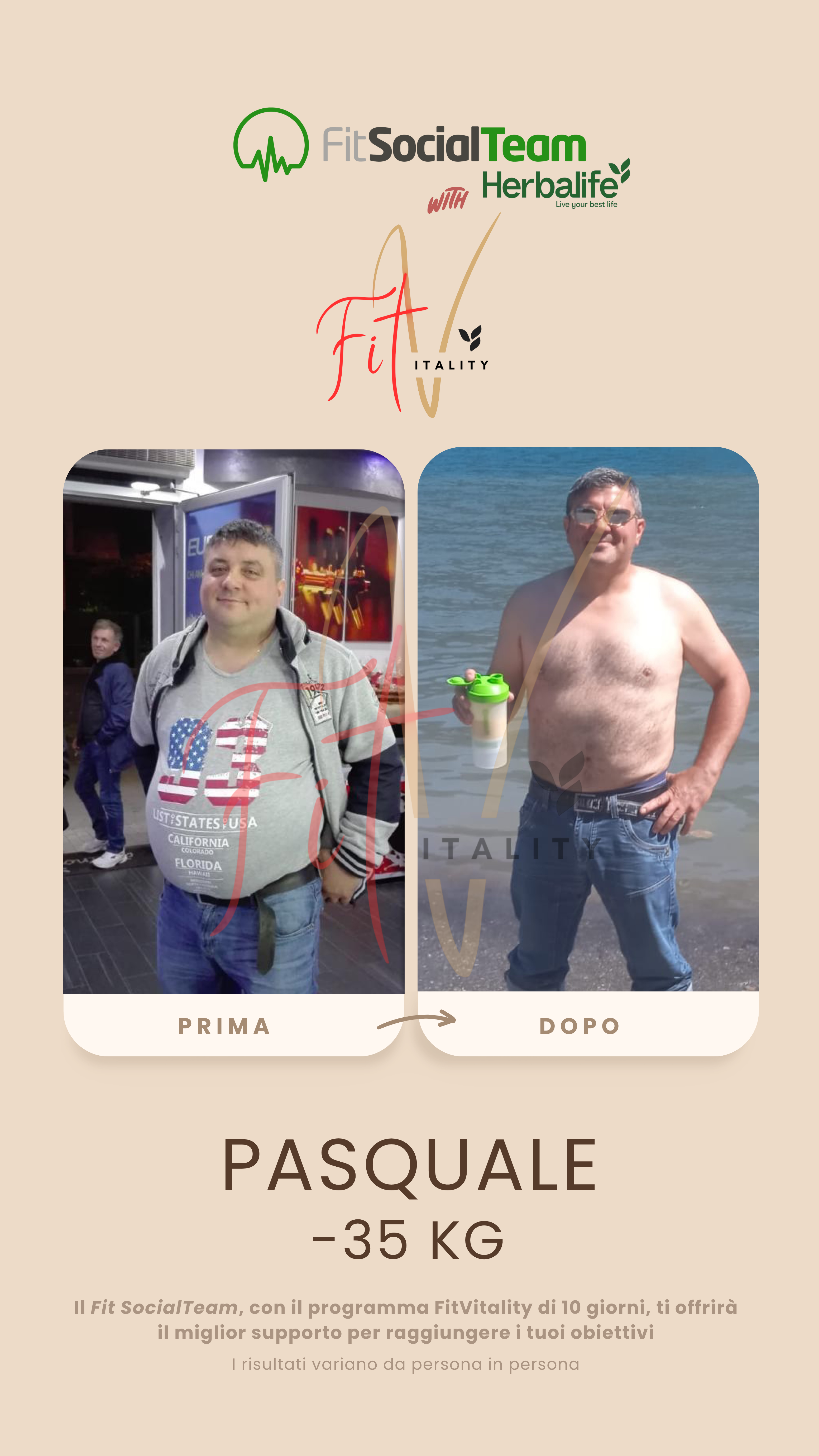 Perdia peso Herbalife Pasquale